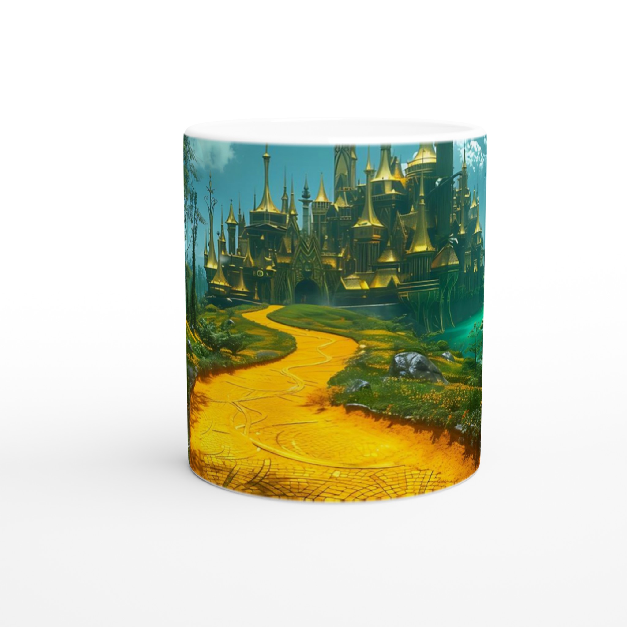 Magisk Stadsväg 11oz Keramisk Mugg – Drömmande Design i Klara Färger 8 864876bb-ba70-4d37-a377-27405a3062a0
