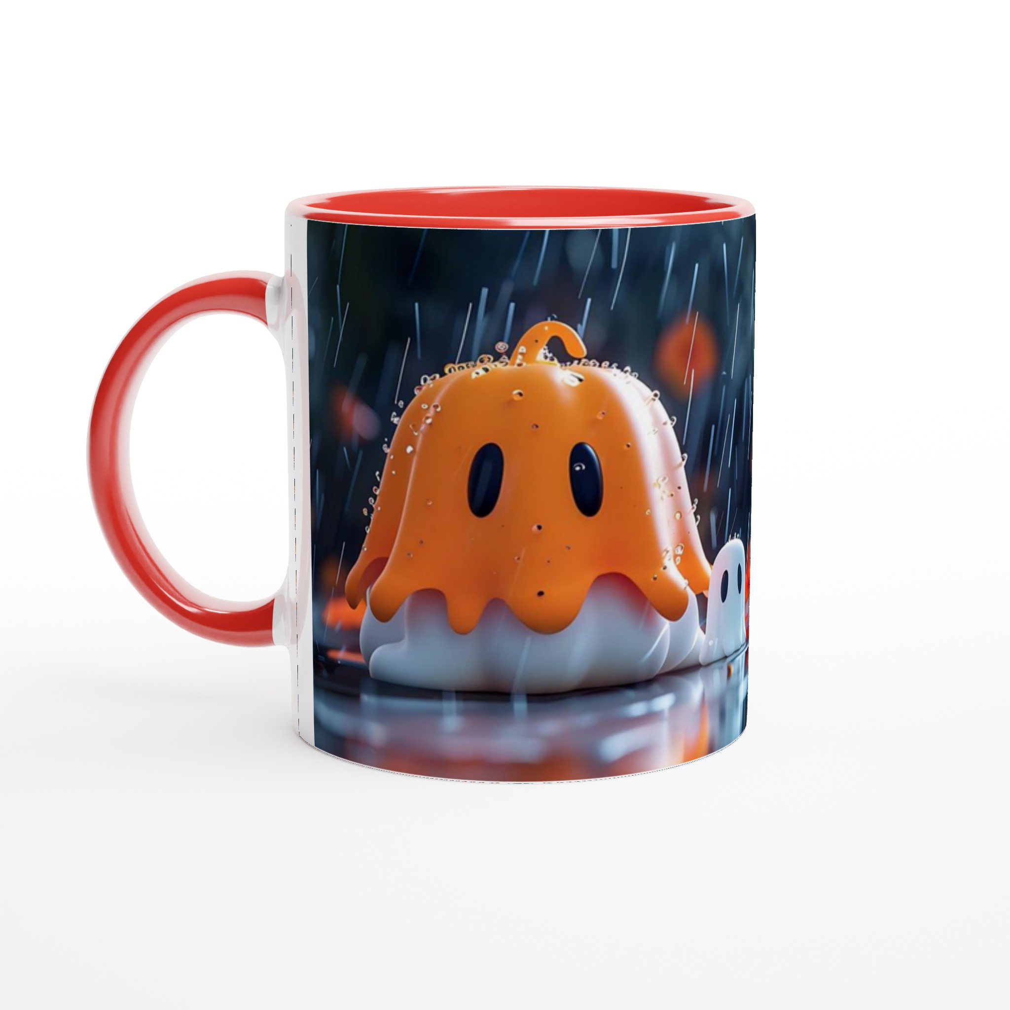 Söt Liten Spökmugg – 11oz Keramikmugg för kalla höstdagar, Välj bland 7 Färgstarka Nyanser! 2 86574ffe-074c-4bab-b5a6-dbc6f627b914