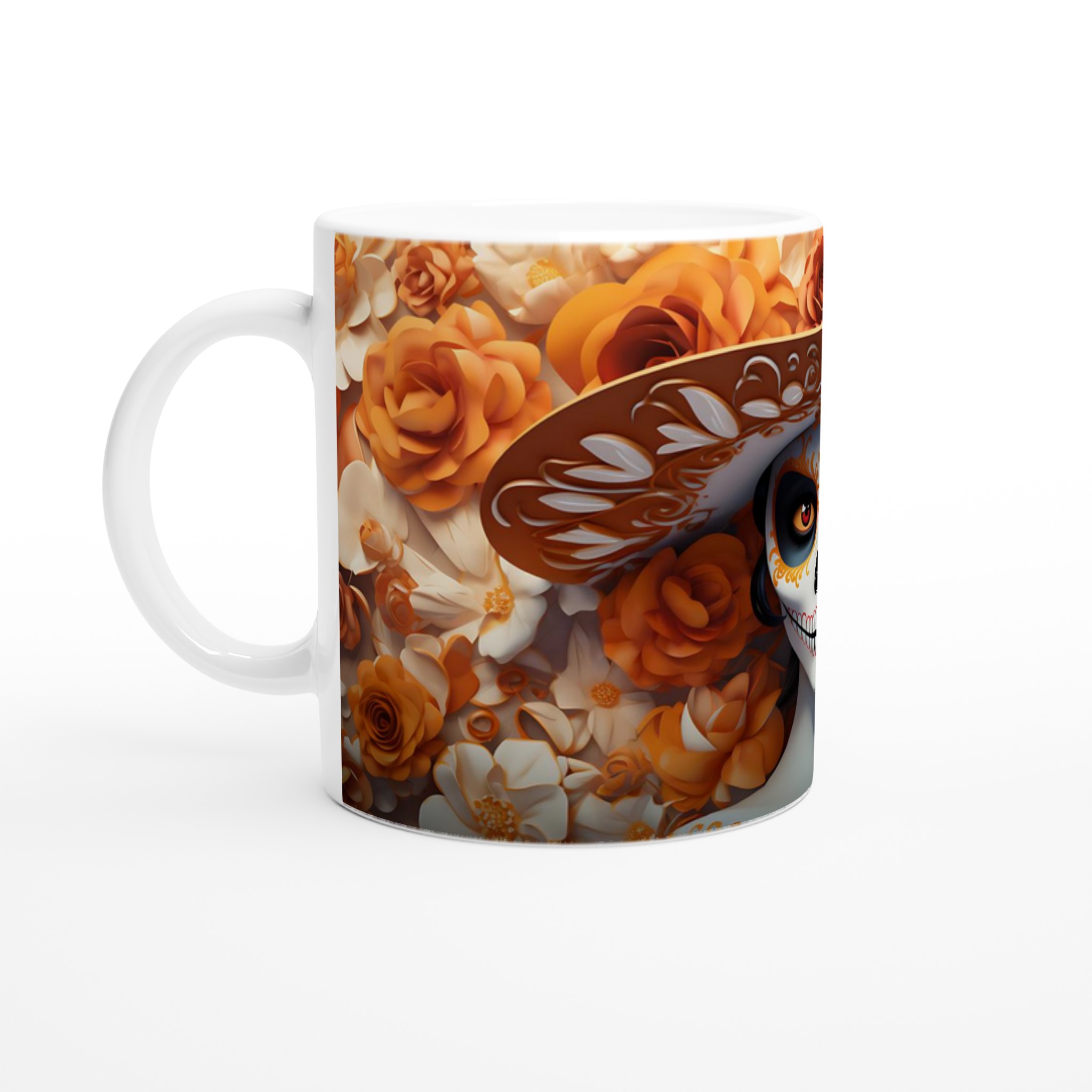 Catrina Inspirerad Keramikmugg – Elegant Day of the Dead Design i Din Valda Färg! 1 870f2298-afdb-4c5b-9f77-1259eb2f642b