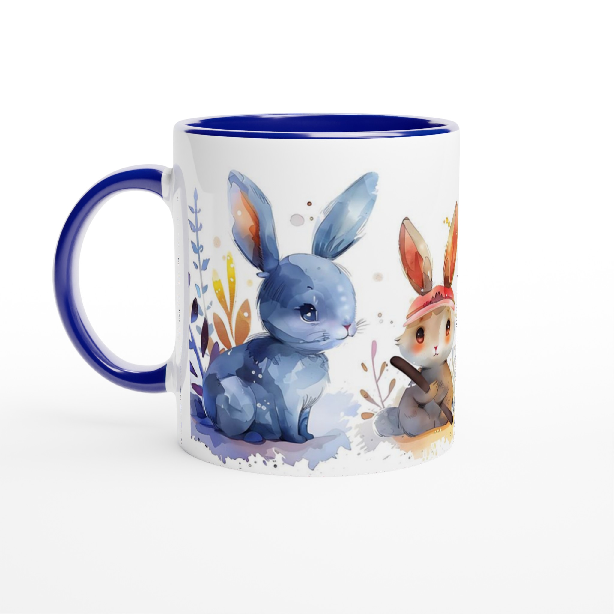 Söta Akvarellkaniner Mugg – 11oz Keramisk Kaffekopp i Flera Färger 4 874f5f18-be46-4bfc-b181-5961b47b35d6
