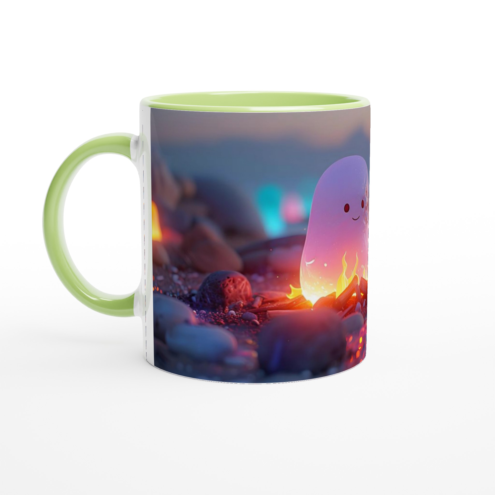Magiska Eldsjälen Keramisk Mugg – 11 oz Vit Mugg med Glödande Motiv 3 87a1e28e-b846-42bb-a940-67437a4570e4