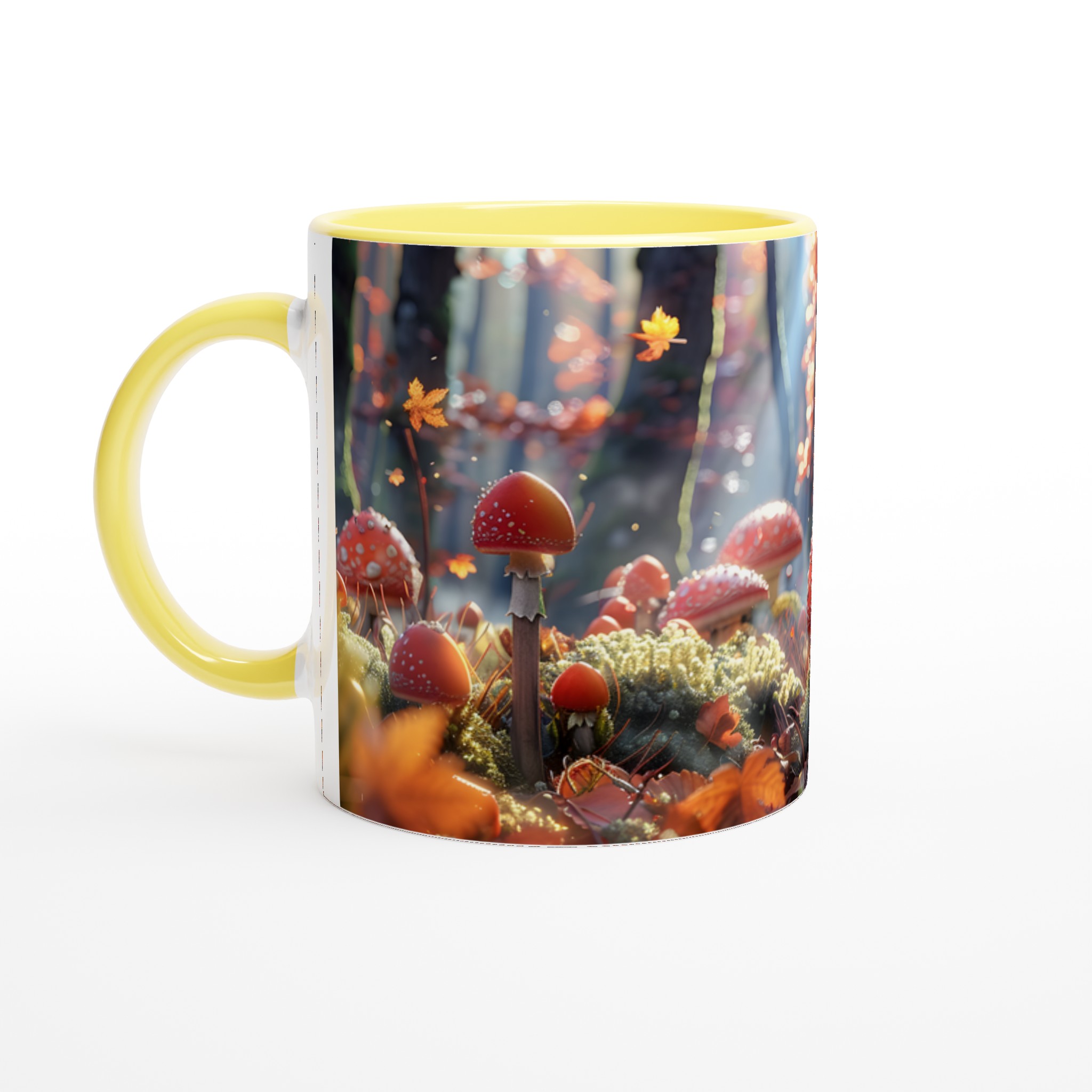 Fairy Tale Forest Kaffemugg - Levande Rött Svampmotiv & Drömsk Höstglöd, Välj bland 7 Färgstarka Keramikfärger 5 87bc3f89-dd03-47a2-a9c0-3d0f4f7db51e