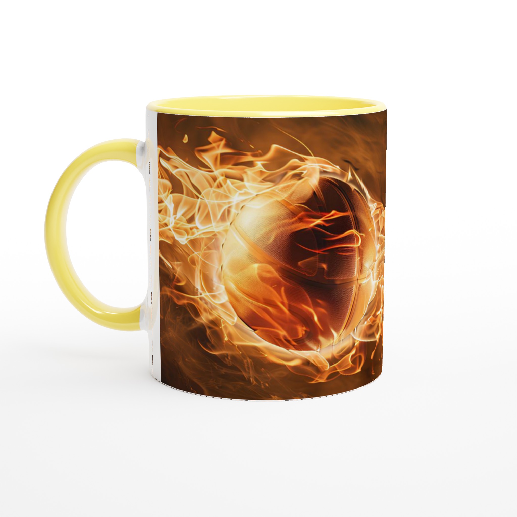 Fiery Basketball Keramikmugg - 11oz, Välj Din Färg! 5 888eb927-a0d6-451c-ae41-85fc69ce86fe