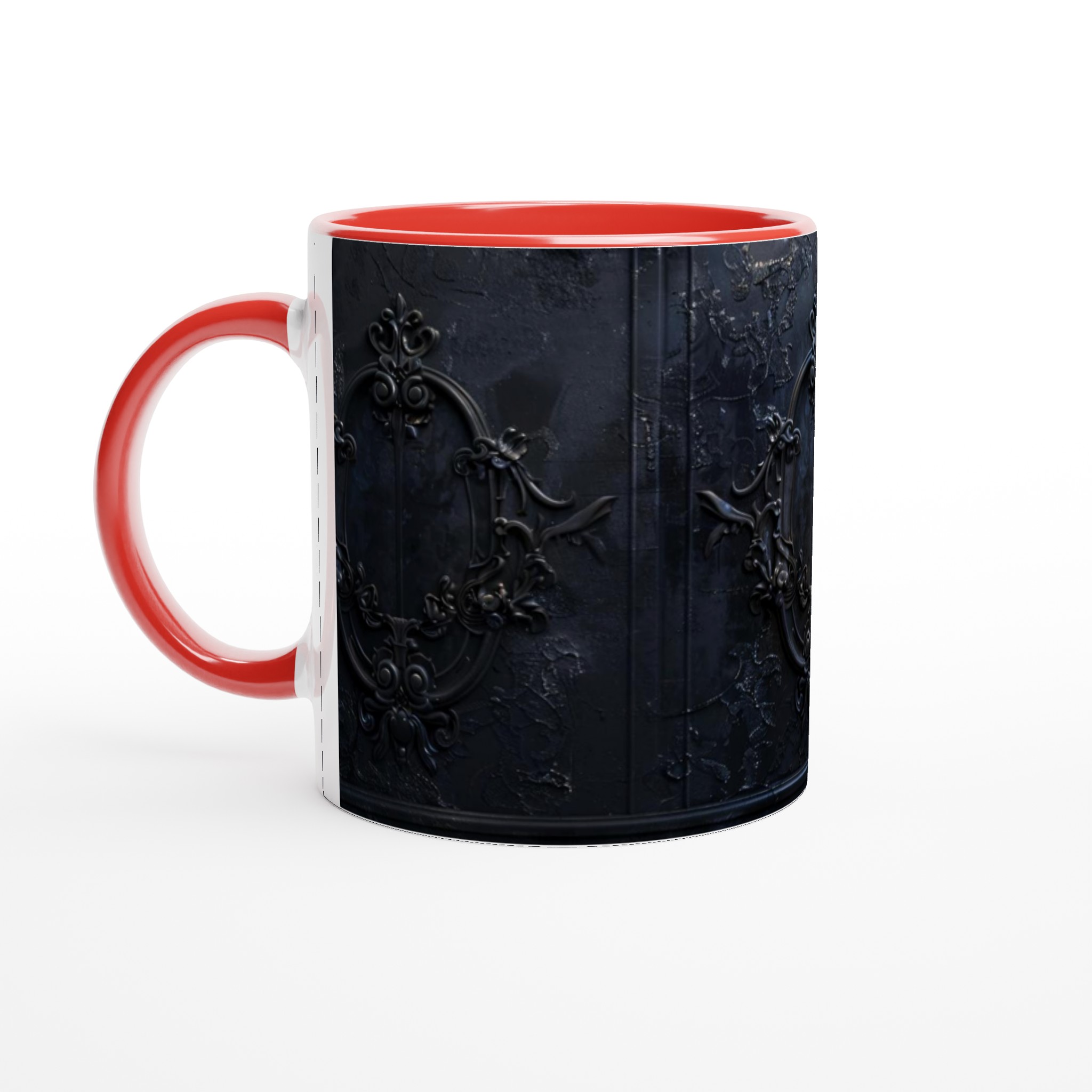 Barock Inramad Svart 11oz Keramikmugg - Skapa din drömdesign i en färg som sticker ut! 2 88927427-5b60-4fa5-b7b7-43e14c5ba656
