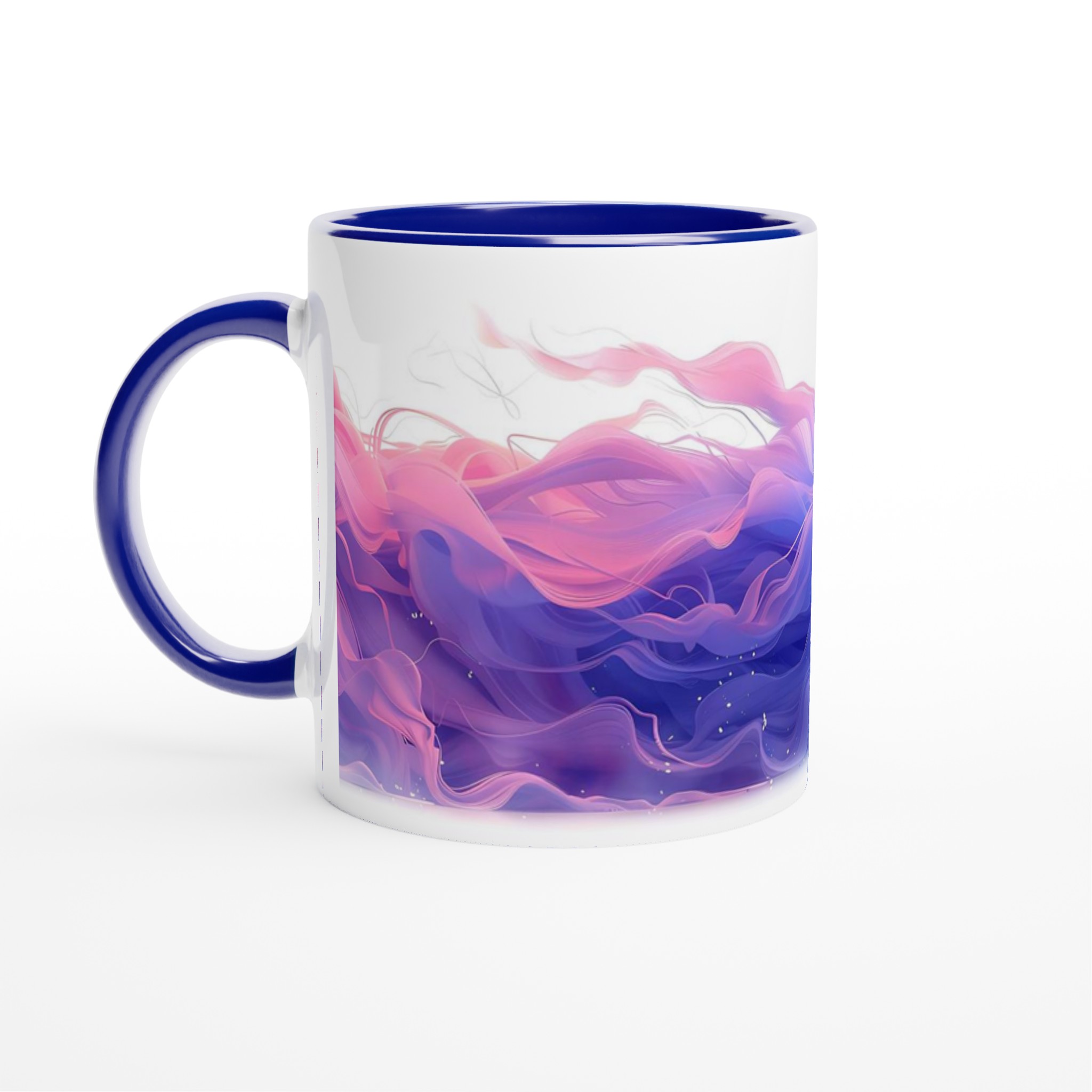 Mystisk Pastell Vågor 11oz Keramisk Mugg – Drömsk Design i Rosa och Blått för Kaffe & Te 4 88c07d12-c63a-4e21-9c57-730a19ef1d89