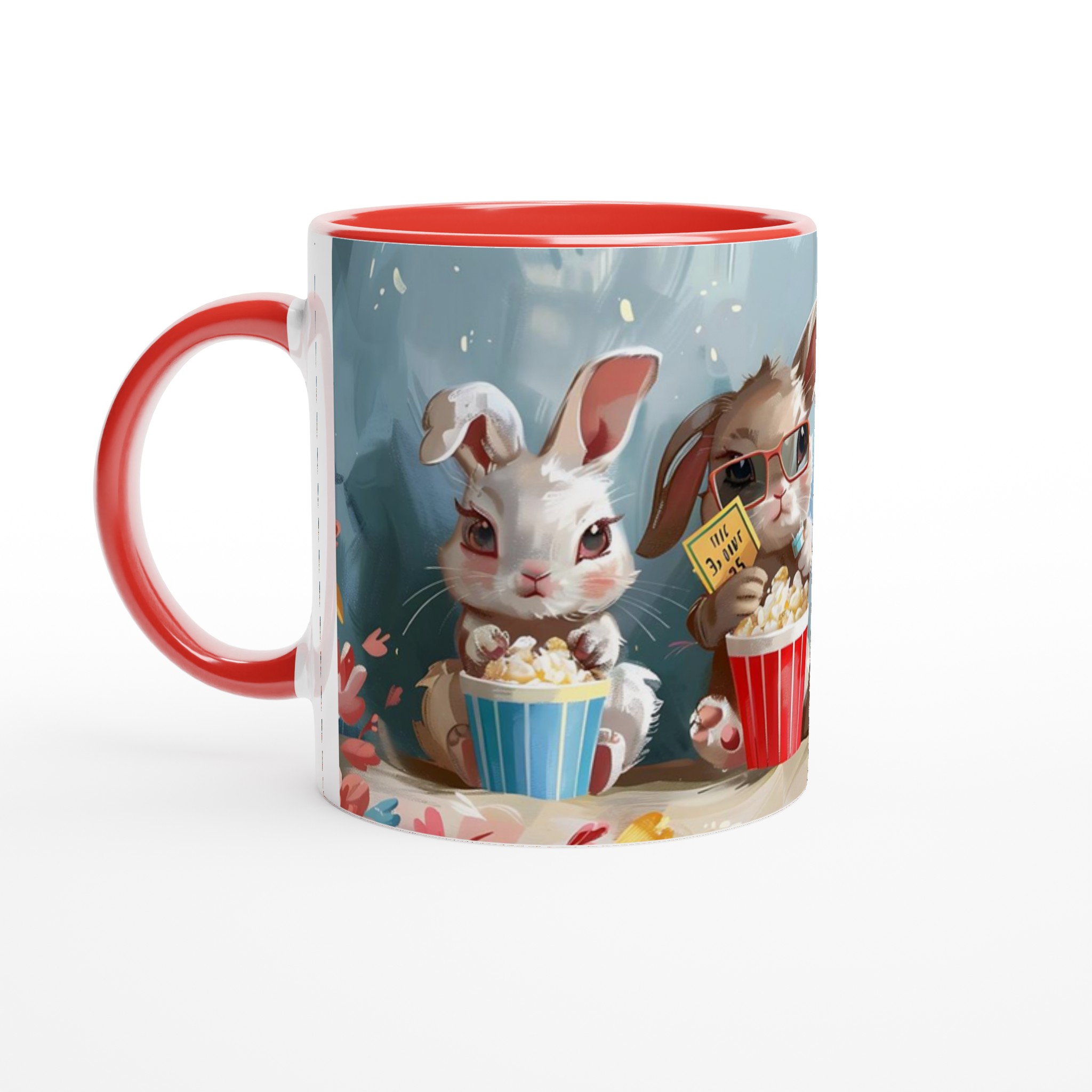 Mysiga kaninbio-mugg: En 11oz keramikmugg för filmälskare, välj bland flera färger! 2 894336a1-f633-4975-b435-0d1af2f05985