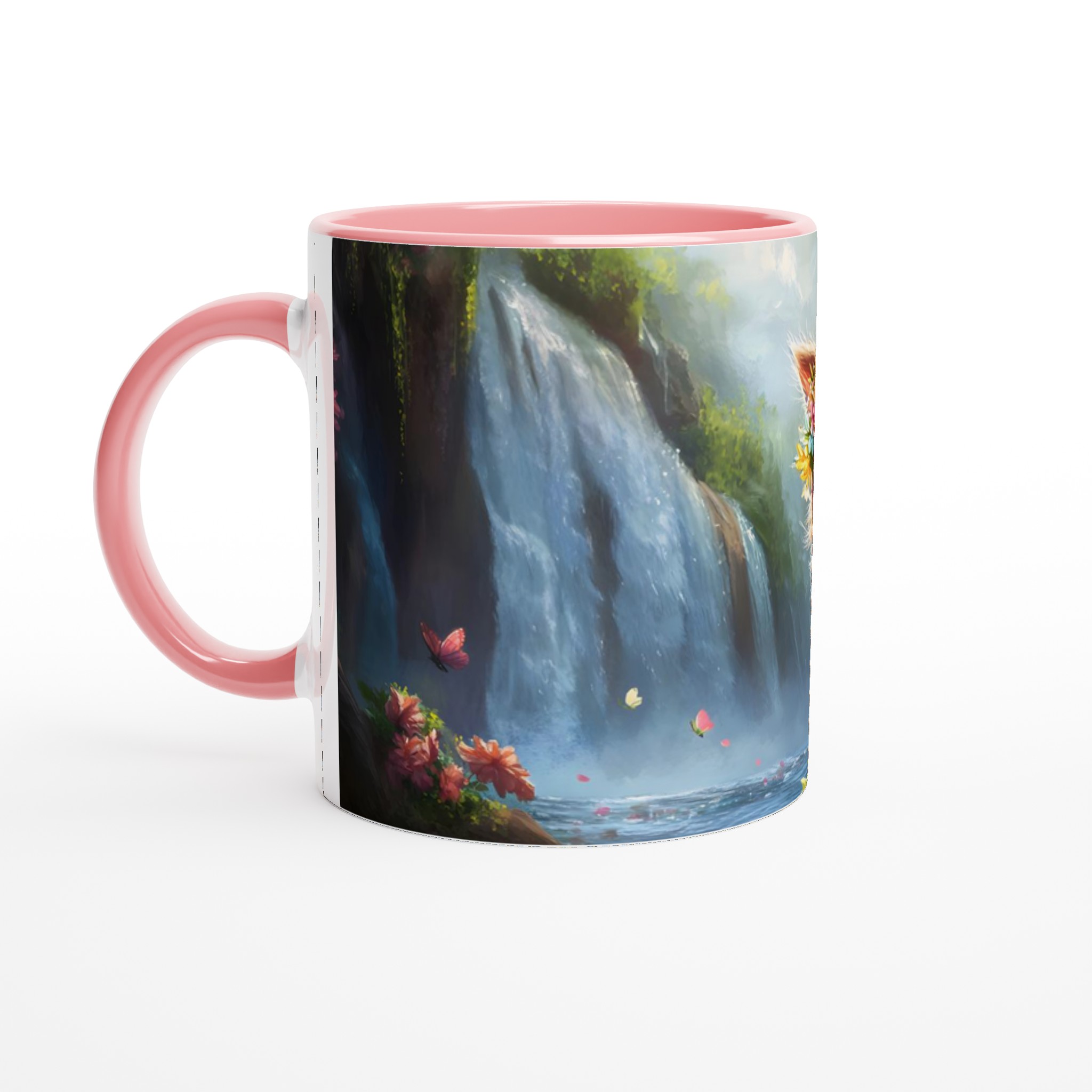 Mugg med Blomsterkrans Katt – En Bedårande Vän för Kaffet. Välj bland 7 Förtrollande Keramiska Färger! 6 89ac7dcb-dcdd-42e7-8a91-2d5ceb9e18b7