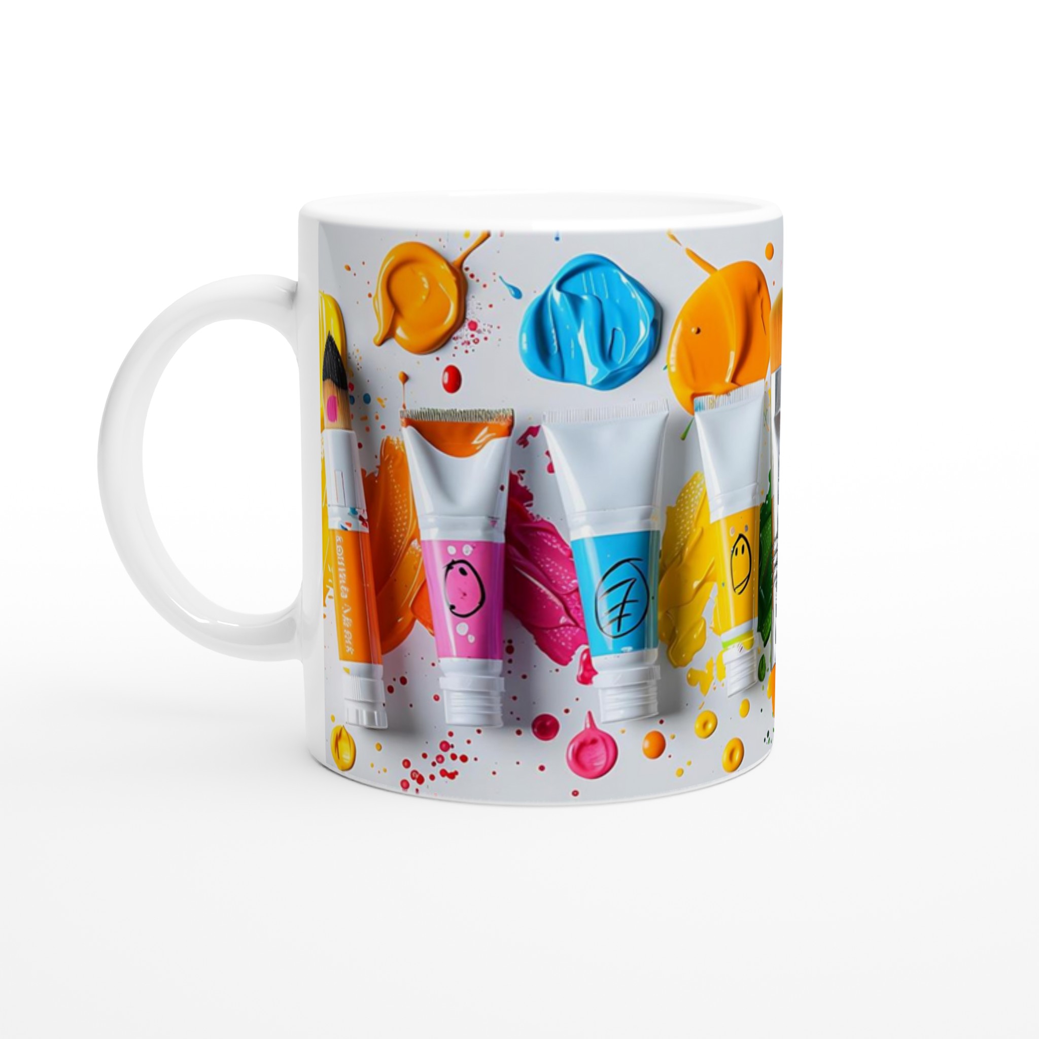 Färgsprakande 11oz keramikmugg – Din kreativa duk för kaffe, te och konst! 1 89af1744-bb08-4d61-b5ae-451049eb2eca