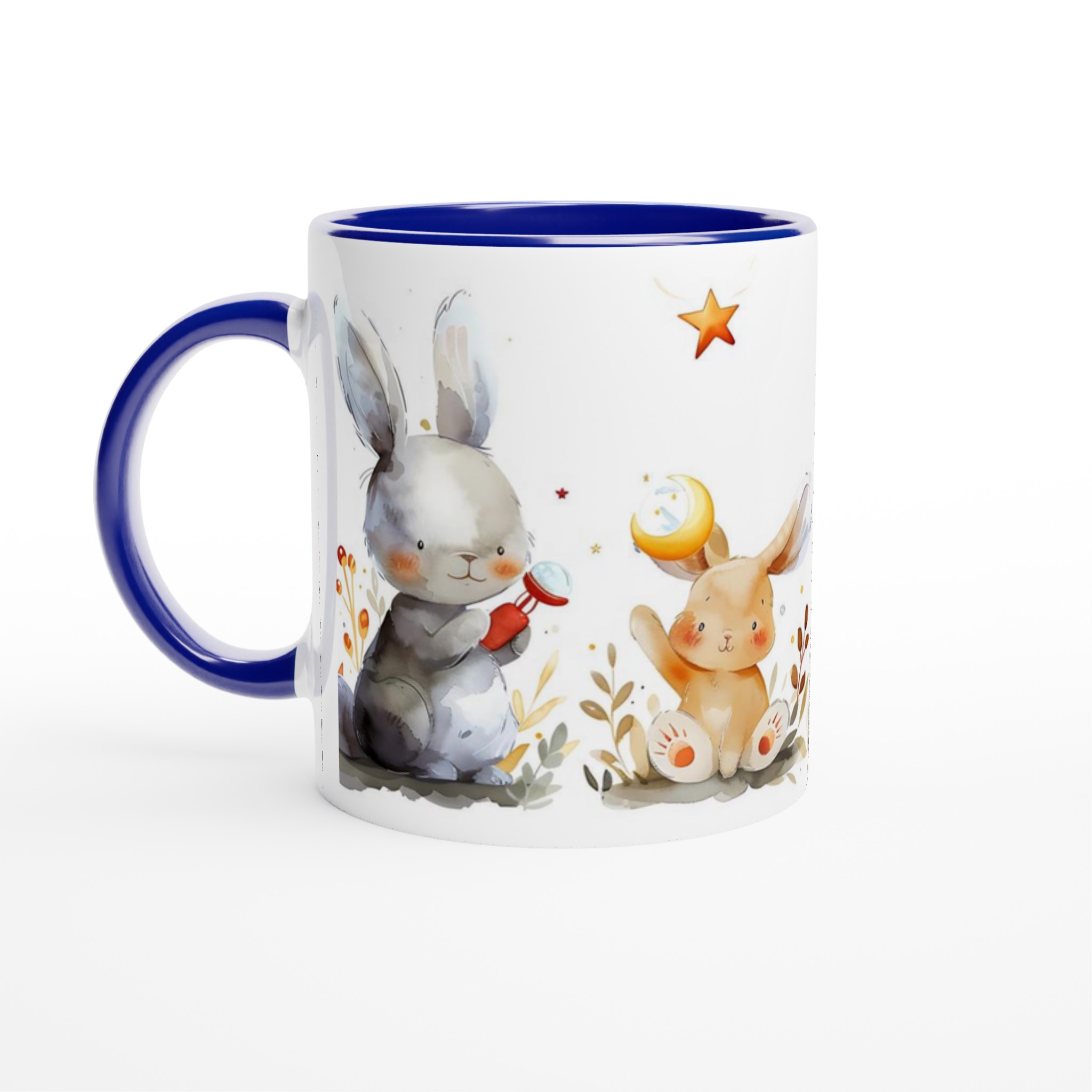 Söta Vattenfärgs Kaniner - 11oz Keramisk Mugg för Barn & Djurälskare i Valfri Färg! 4 89ca5b4f-c5b4-4277-8122-6966c4cbc8cc