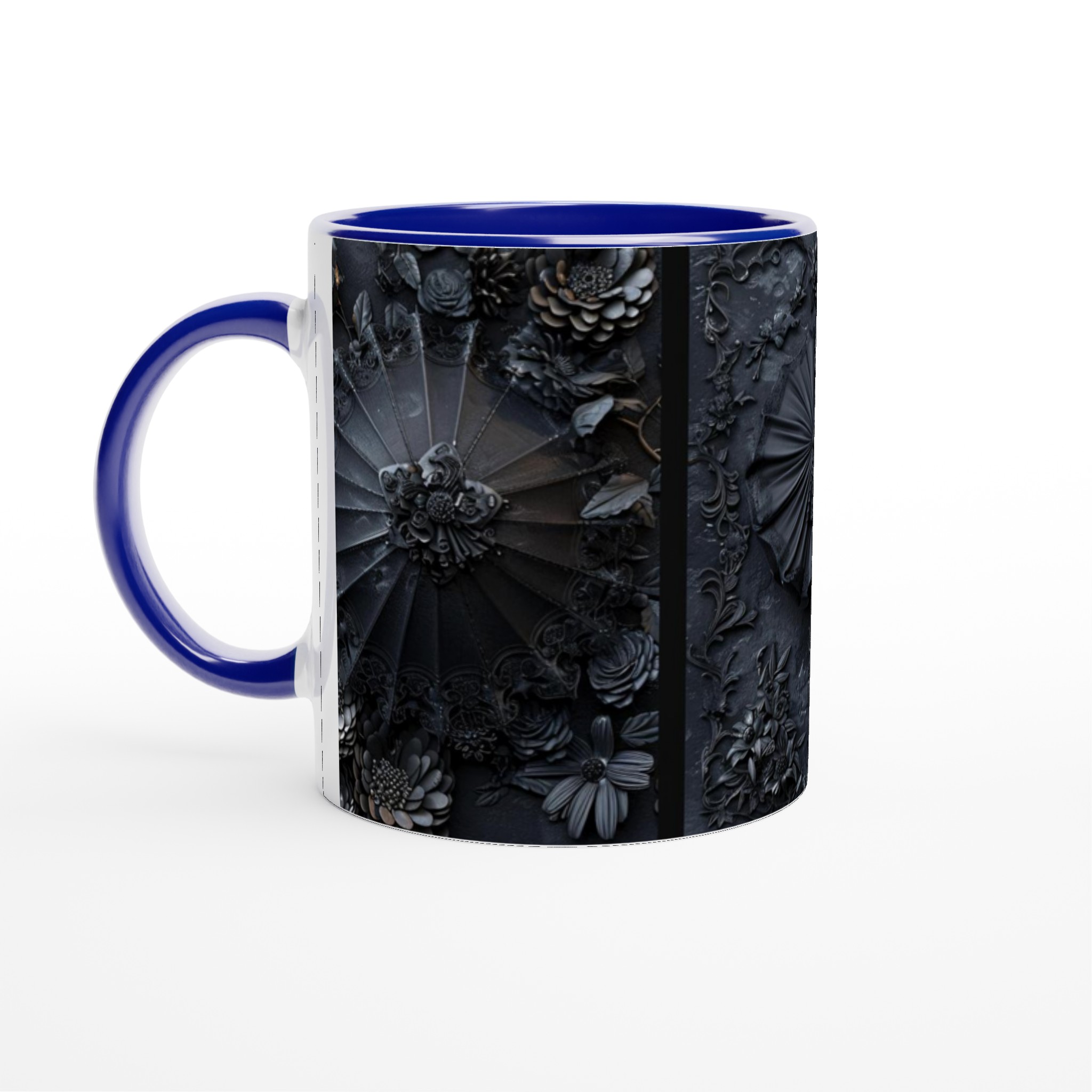 Gotisk Mörk Blommig Mugg – 11 oz Keramikmugg i ditt val av sju djärva färger 4 89d1024a-01fb-4217-9db9-2ff4935a1e3e