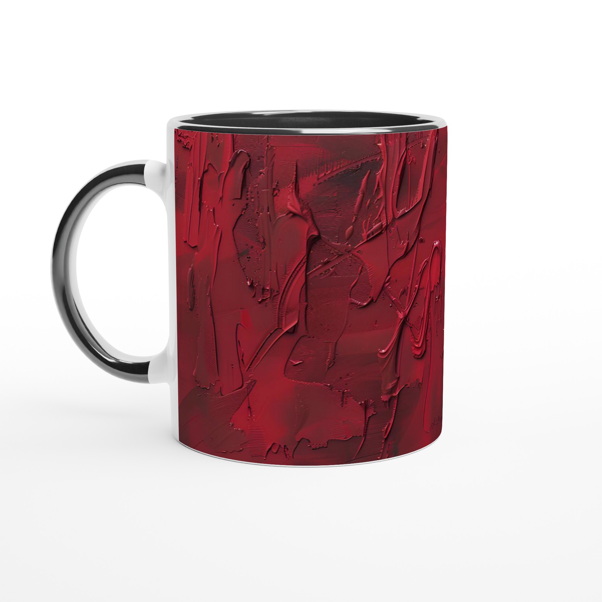 Abstrakt Passion: Röd Konst Basketboll – 11oz Keramisk Mugg i Valfri Färg 7 89e083b2-54b7-4dc9-bf79-2ca92216a37a