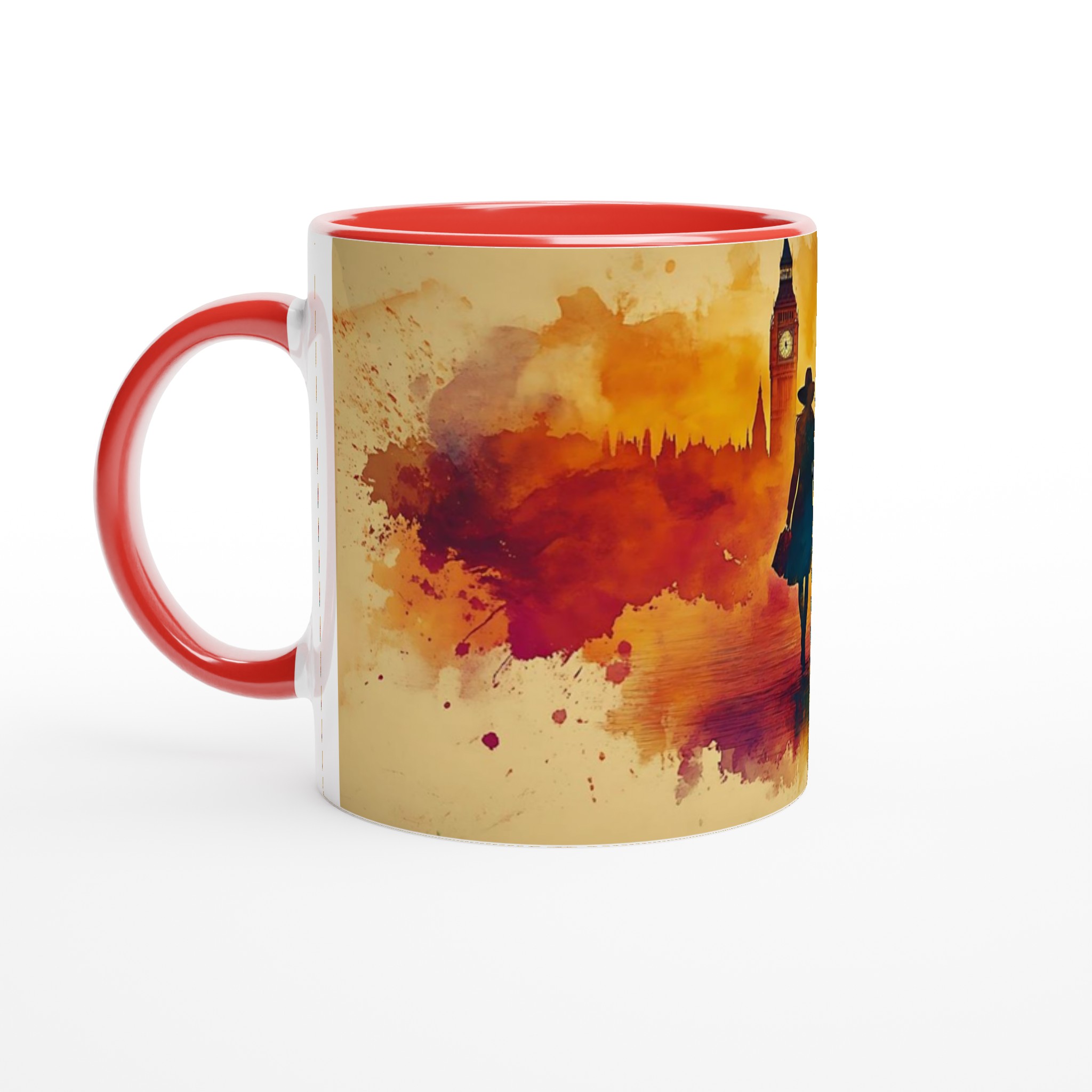 London Watercolor Romance: Konstnärlig 11oz Keramikmugg – Välj bland sju levande färger! 6 8a16c555-4b02-418d-b763-aa0eb296e47f
