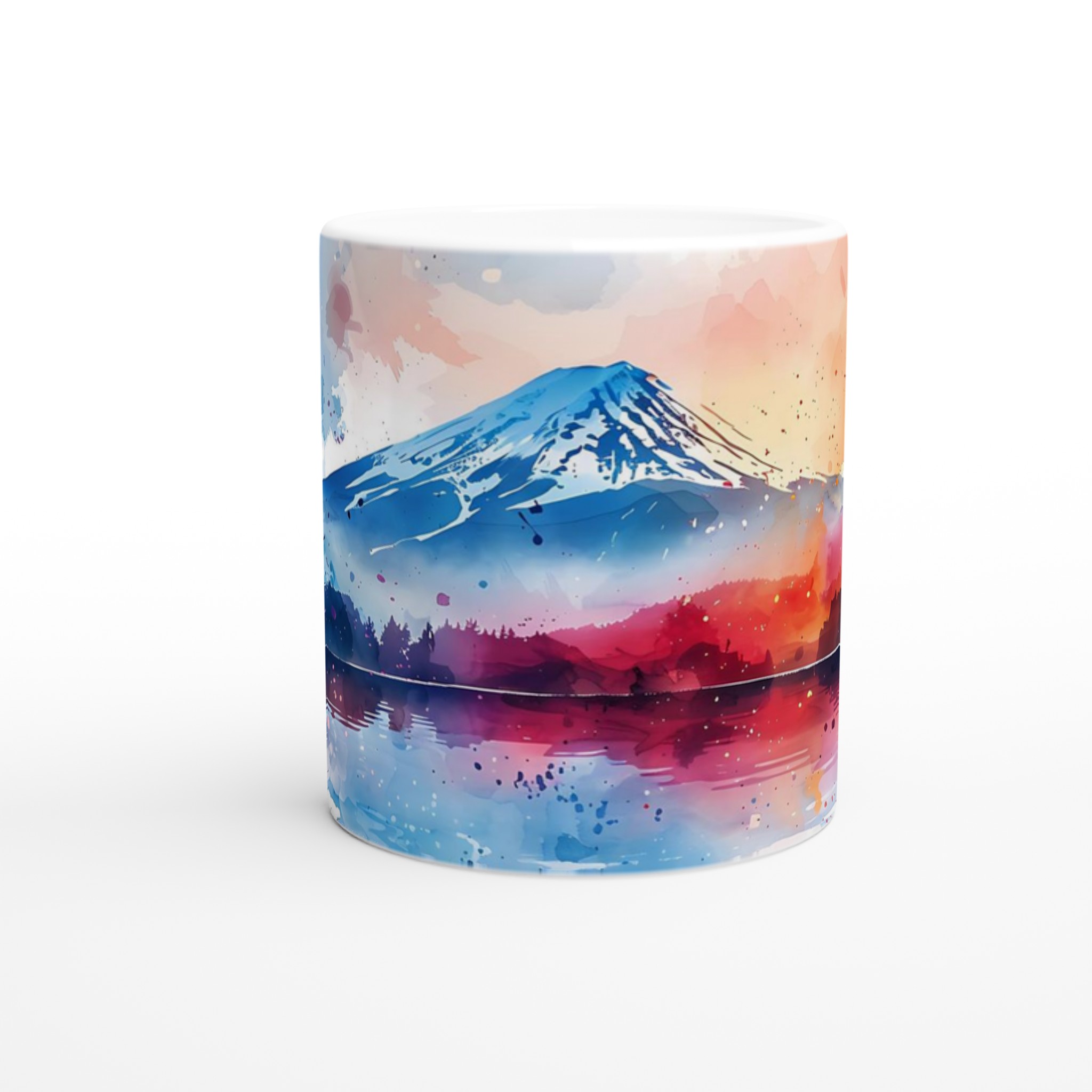 Akvarellberg: 11oz Keramisk Mugg – Konstnärligt Motiv i Valfri Färg 8 8a53e1ea-365d-4c2d-8e46-c95d83623db0