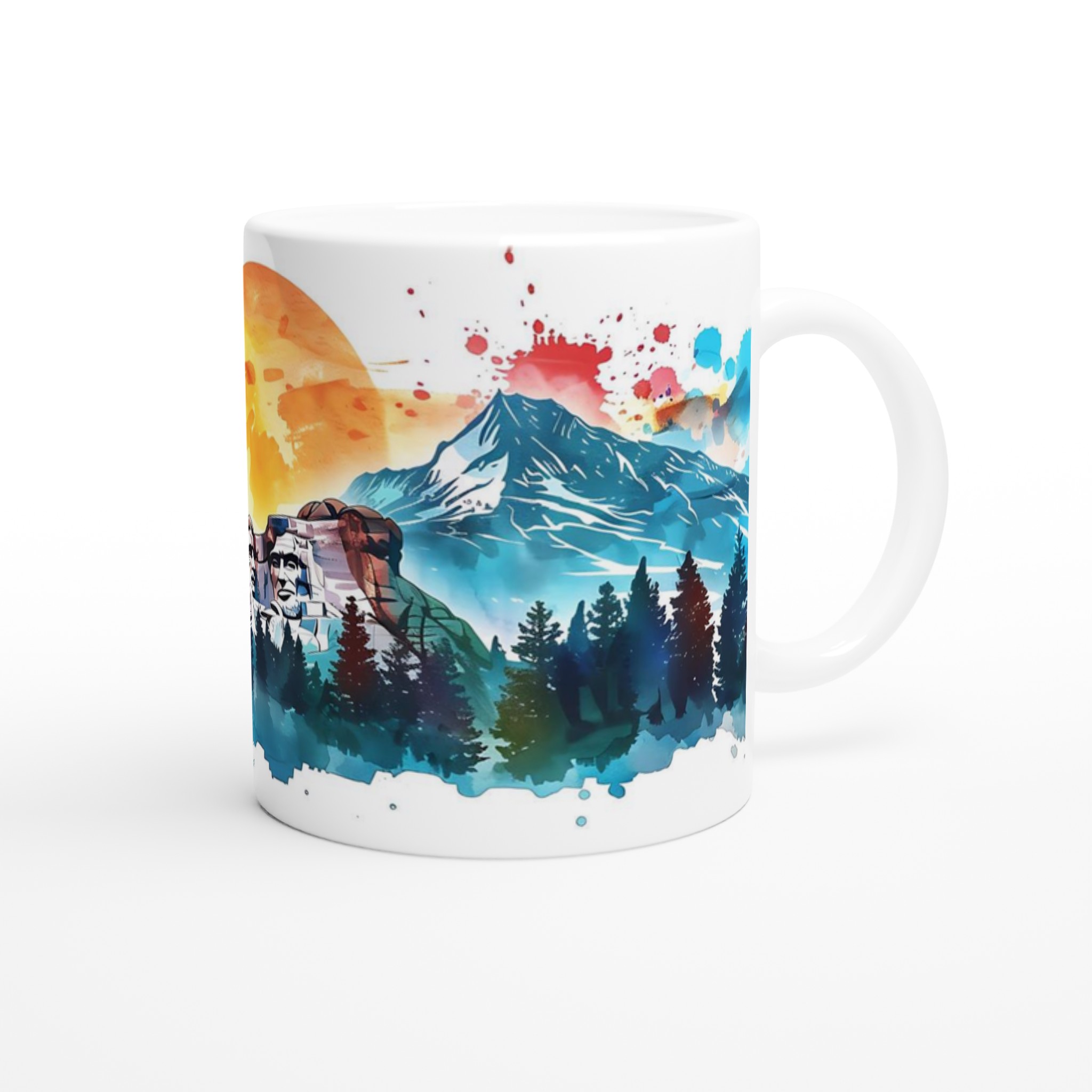 Historiska Monument i Akvarell 11oz Keramisk Mugg – Konstnärlig Design i Flera Färger 9 8a68b900-1b75-4311-a2a7-3a8a8951a025
