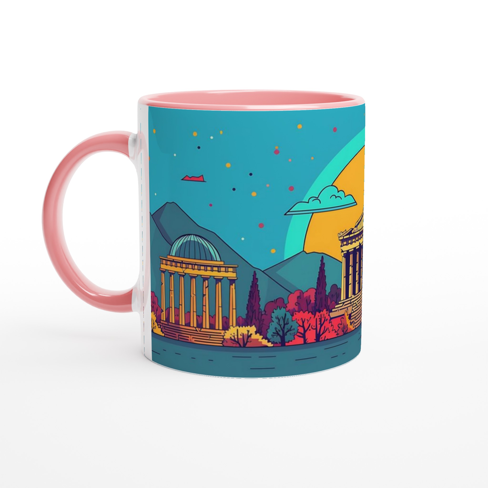 Antikens Charm: 11oz Keramisk Mugg med Popkonst Grekiska Tempel – Välj din färg! 6 8a6dd90d-a888-4d82-b55d-c88f07ef43d8