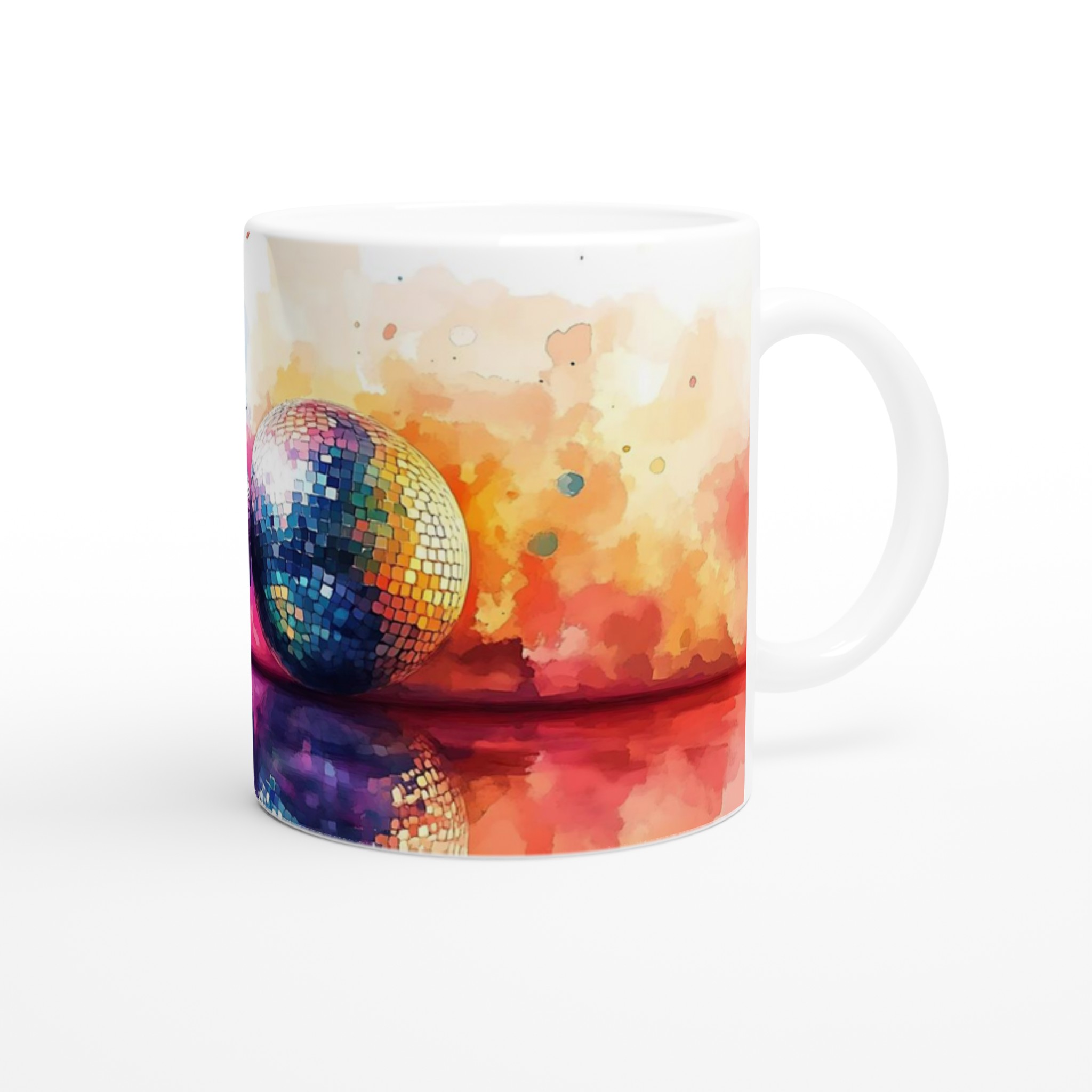 Disco Fever Keramisk Mugg – Färgglad Watercolor Party Vibe, 11oz – Välj din favoritfärg! 9 8b974e08-b0ae-492d-9c2e-be604d9dc7de