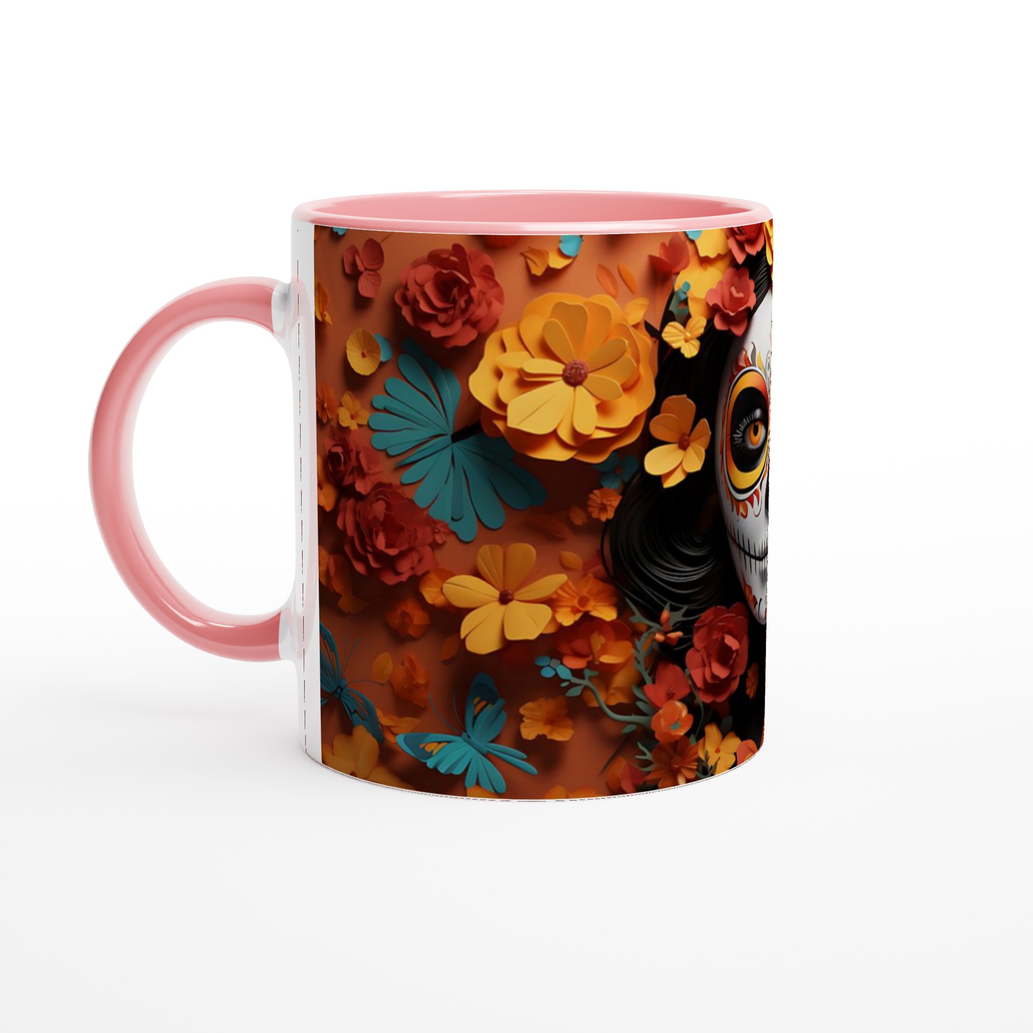 Dia de los Muertos Sugar Skull Mugg – Färgstark Keramik för Kaffe & Te i Sju Livfulla Nyanser 6 8bfdf2cf-4ae1-4ab3-ac76-aa56ded76d7c