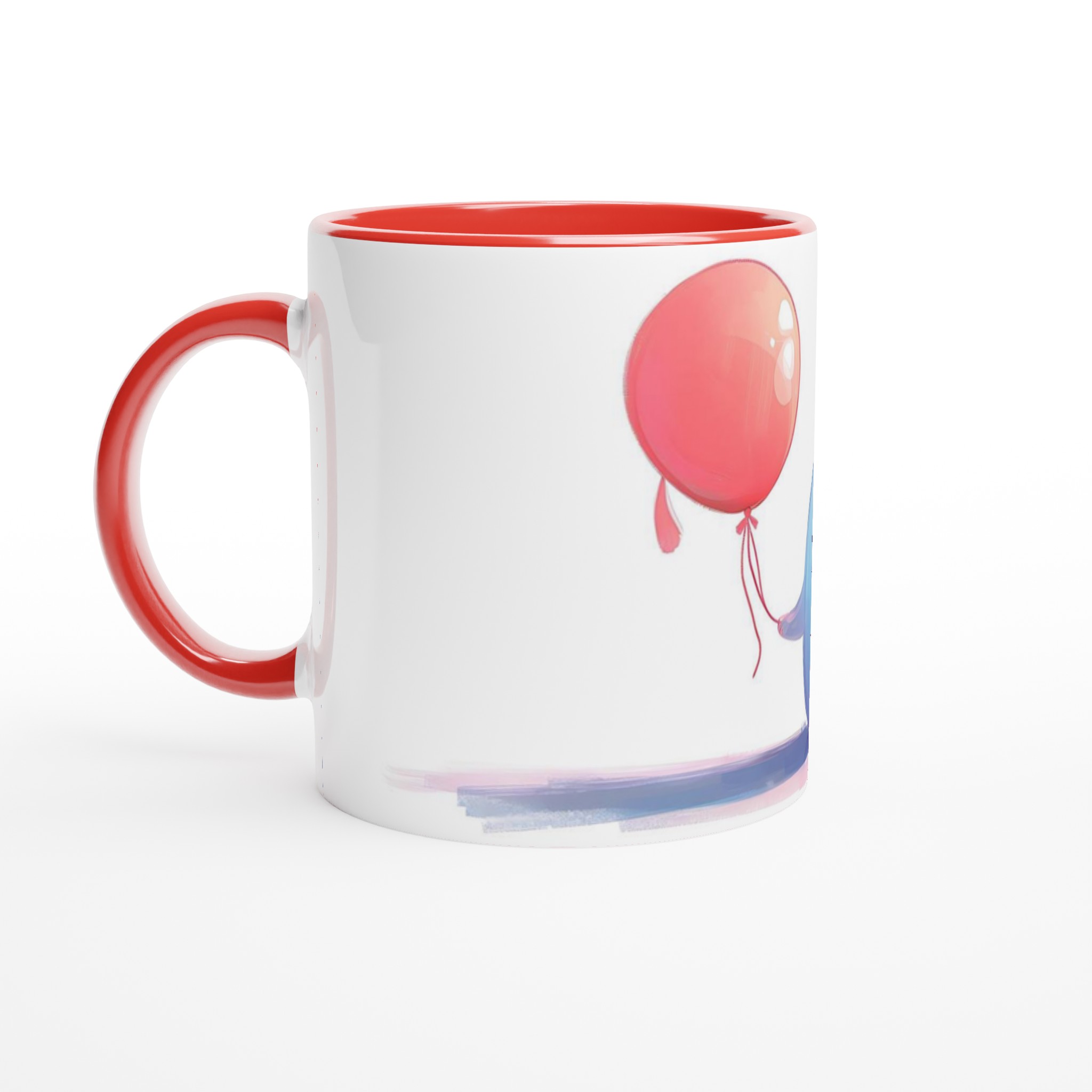 Söt Spöke med Ballonger - 11oz Keramisk Mugg i Valfri Färg 2 8c09f7f5-dcdd-48df-a4ac-909a0661e76a