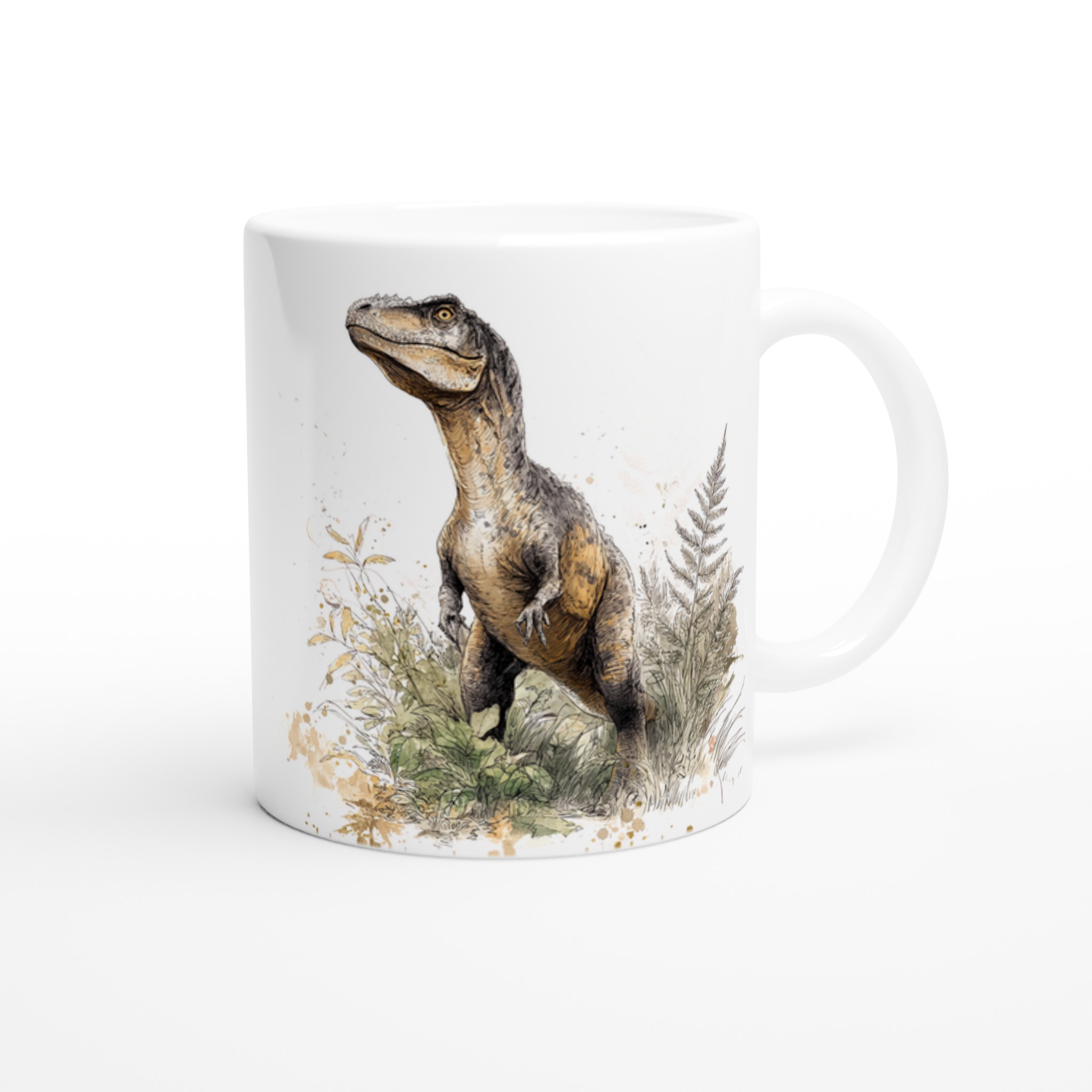 Dinosaurier i Vattenfärg 11oz Keramisk Mugg – Välj bland 7 Färgstarka Alternativ! 9 8c23d6ea-91cf-4c8b-b603-382628171494