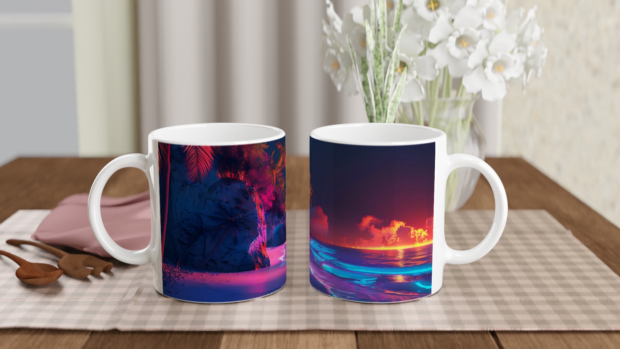 Neon Sunset Strander 11oz Keramisk Mugg – Drömmig Strandvibb i Valfri Färg 10 8d85b2ad-8045-4b59-a43c-e45c0d65e790