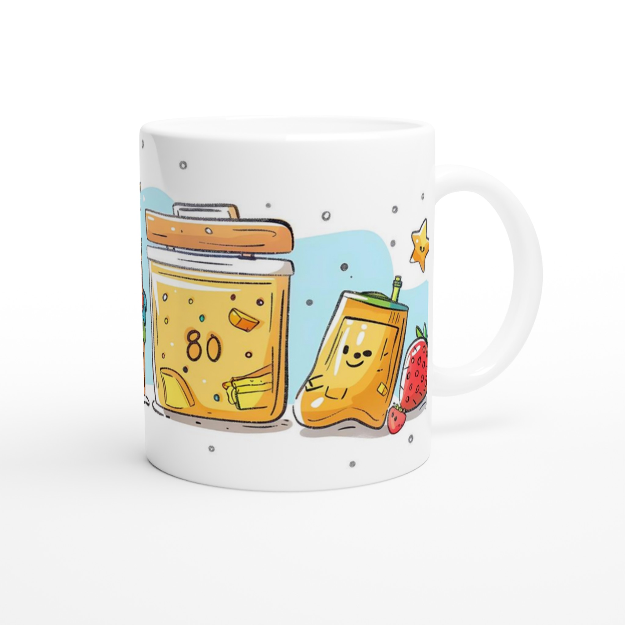 Söt Fika Vänner Keramikmugg – Glada Måltider i Pastell – 11oz Personlig Kaffekopp 9 8d8643d4-6e32-4a19-a571-5f93dfadbf49