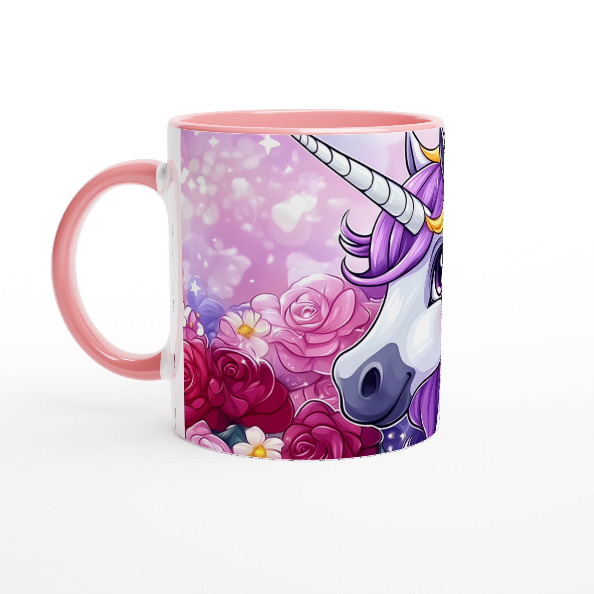 Magisk Enhörningsmugg - Förgyll Din Vardag med Rosa Blomsterprakt & Glädje, Finns i Flera Färger! 6 8d917c99-13bb-4f0a-9079-95192c47c137