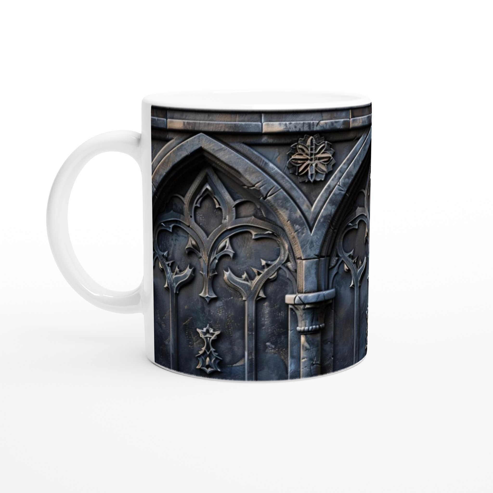 Gotisk Elegans: 11oz Keramisk Mugg med Ornamentik – Välj din Färg! 1 8dc2a878-8d95-443a-acf6-2d060222aa33