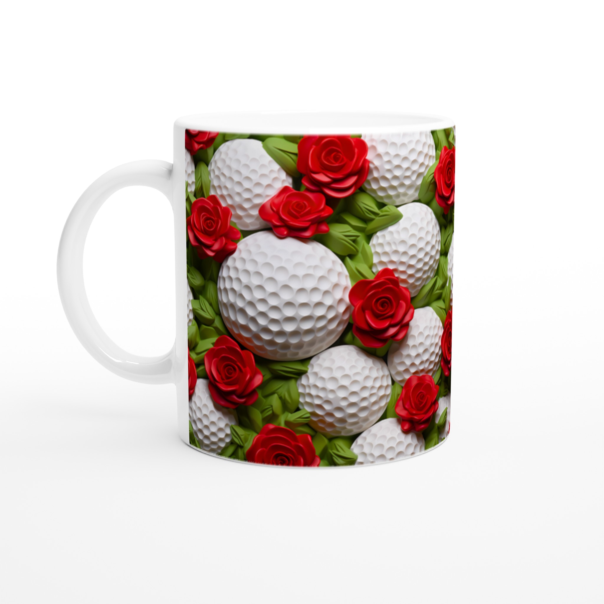 Elegant Golf & Rosor 11oz Keramikmugg – Perfekt Gåva för Golfentusiasten 1 8dd9e870-b4fd-4057-b0cb-9af844c1cd66