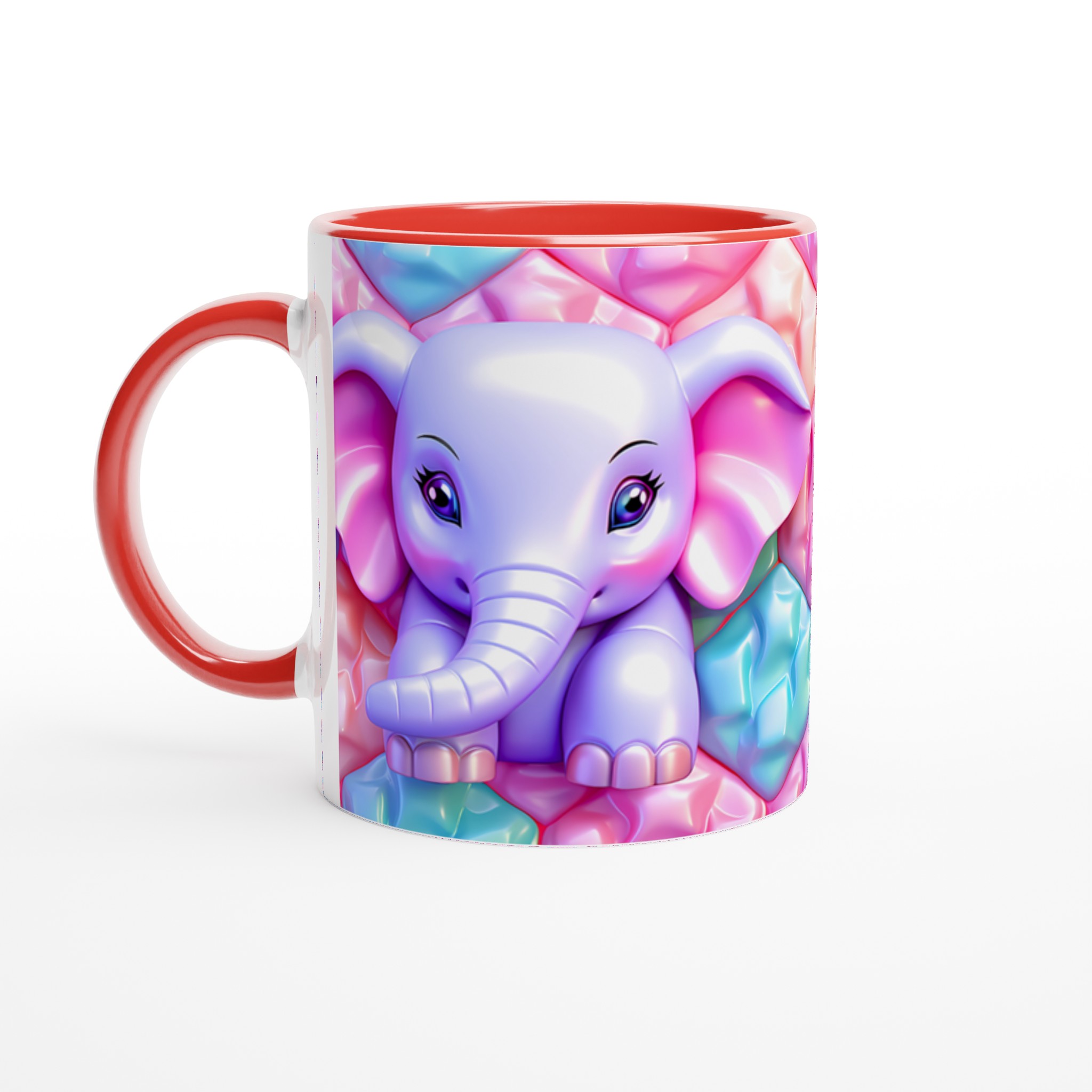 Söt Elefant Keramikmugg - Pastellglädje i 7 Färger | 11oz Hållbar Mugg för Kaffe & Te 2 8e444ab5-8c78-4b3a-8a4a-cd54b7b47668