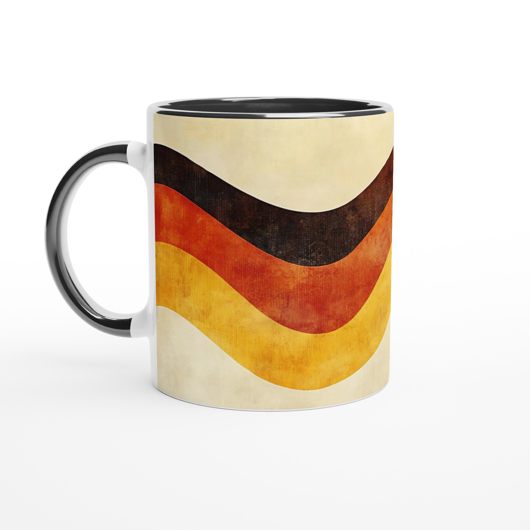 Retro Vågmugg – 11 oz Keramisk Kaffekopp med 70-talsinspirerad Design för Din Favoritdryck 2 8e470225-d076-4990-bea2-69f950107c31