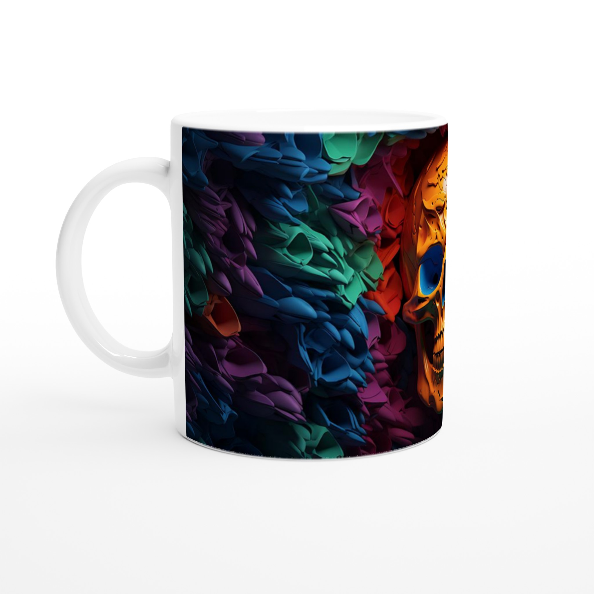Neon Skull Design 11oz Keramisk Mugg – Välj bland 7 Livfulla Färger för Din Kaffestund 1 8e641b56-34a6-4343-bb1d-7daf74cae913