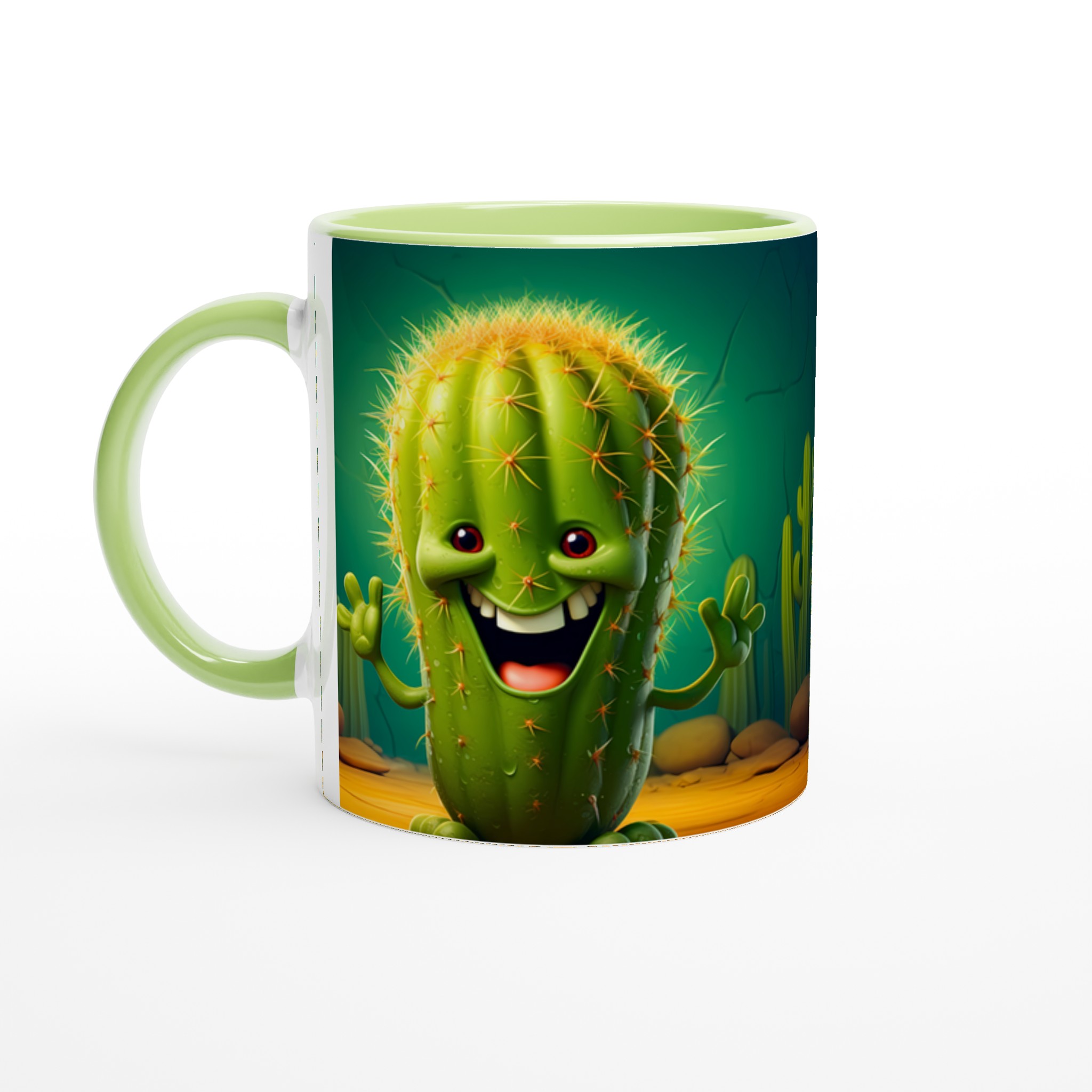 Glad Kaktus Mugg – 11oz Keramikmugg för kaffe, te eller din favoritdryck – Välj bland 7 roliga färger! 3 8e6db6c5-e08a-4ce5-a951-8858d62c9d41