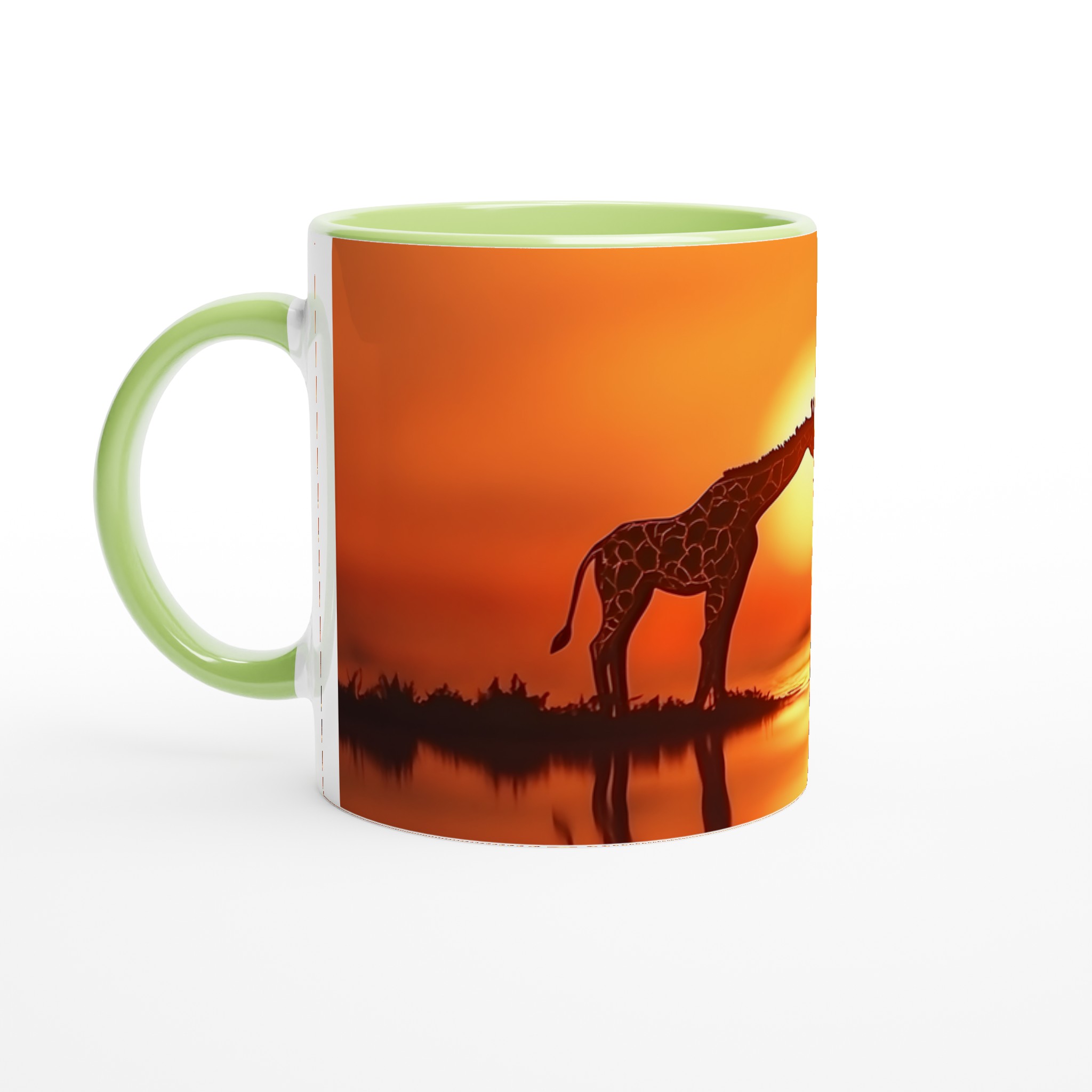 Safarisolnedgång Mugg – Fånga Magin med Giraff & Fågel i Din Favoritfärg 7 8e844b53-00fe-49b8-a8d7-3e332736626e
