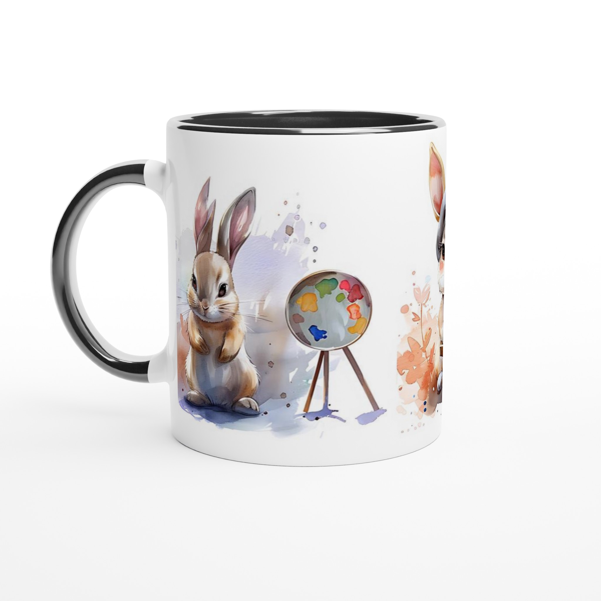Konstnärliga Kaniner Keramikmugg – Charmigt Akvarellmotiv för Kaffeälskare, Välj din Favoritfärg! 7 8f1c4767-8e80-419f-adcb-13cf03173031