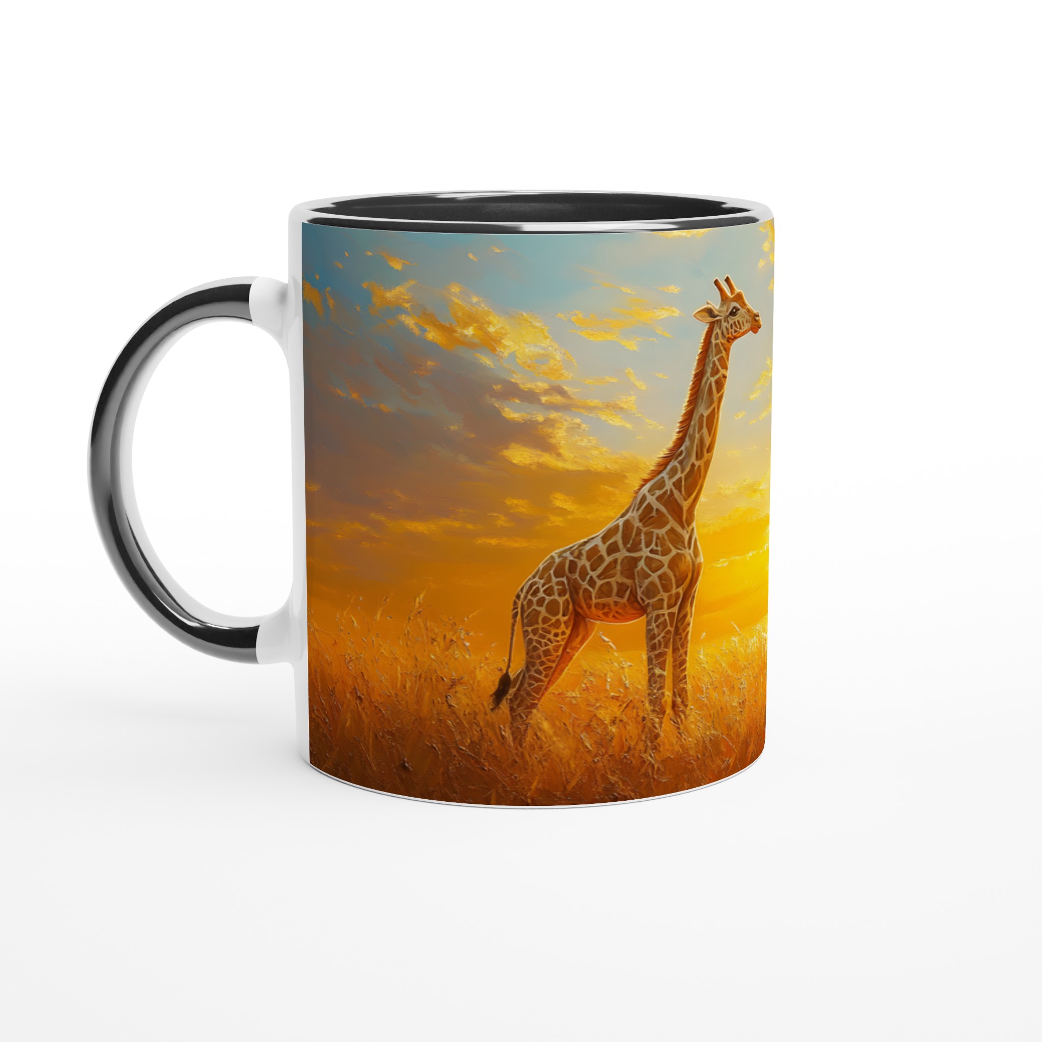 Giraff i Solnedgång – 11oz Keramikmugg, Välj Din Färg! 4 8f1d62d5-727a-4aef-b93e-abcff868298b