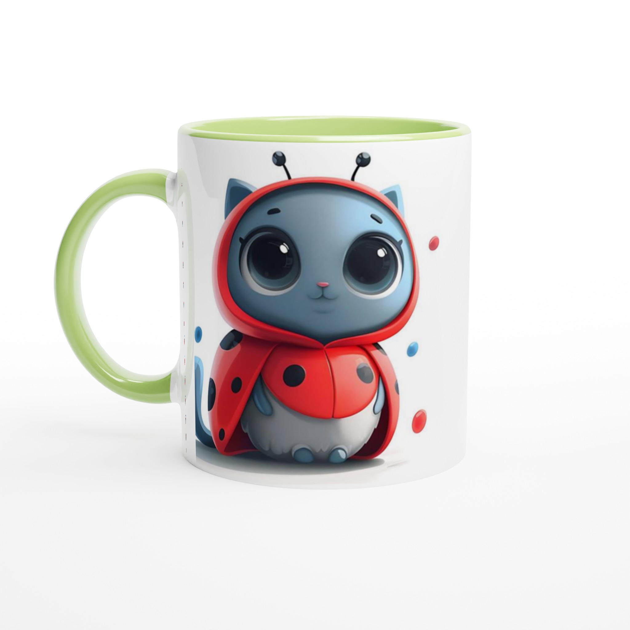 Söt kattunge nyckelpiga design 11oz keramisk mugg - Välj din favoritfärg! 3 8f56c01f-9db1-4837-b97b-cf66c10b3a9d