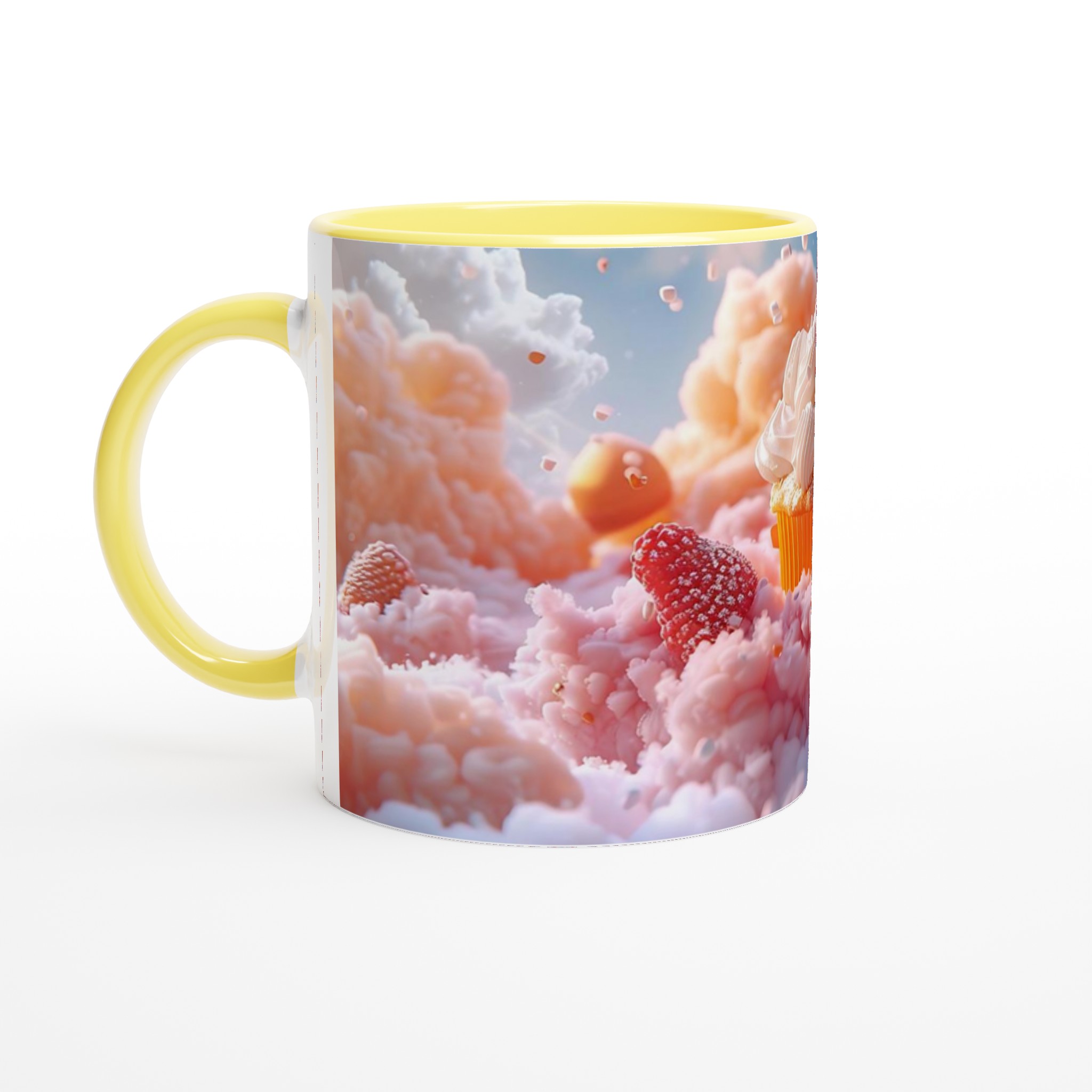 Drömsk Cupcake 11oz Keramikmugg – Pastellrosa Moln och Hallonmagi i Ditt Val av Färg 5 8f8d7dc2-f0a2-4195-a53c-9eb58365b7e9