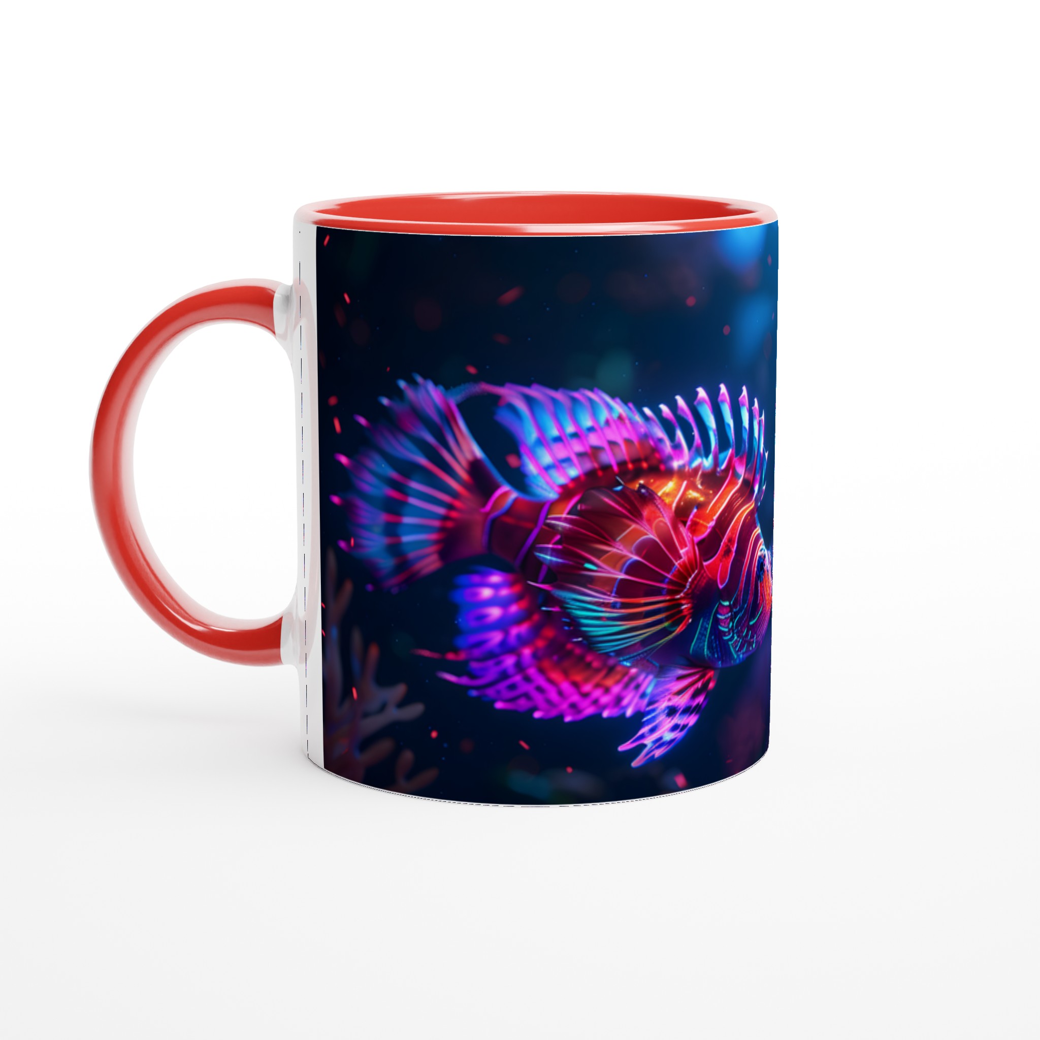Neon Lionfish Keramikmugg – Levande Havsmotiv i 7 Färger, 11oz 2 8fb255f0-0047-42d7-b94a-ccb73e0311ee