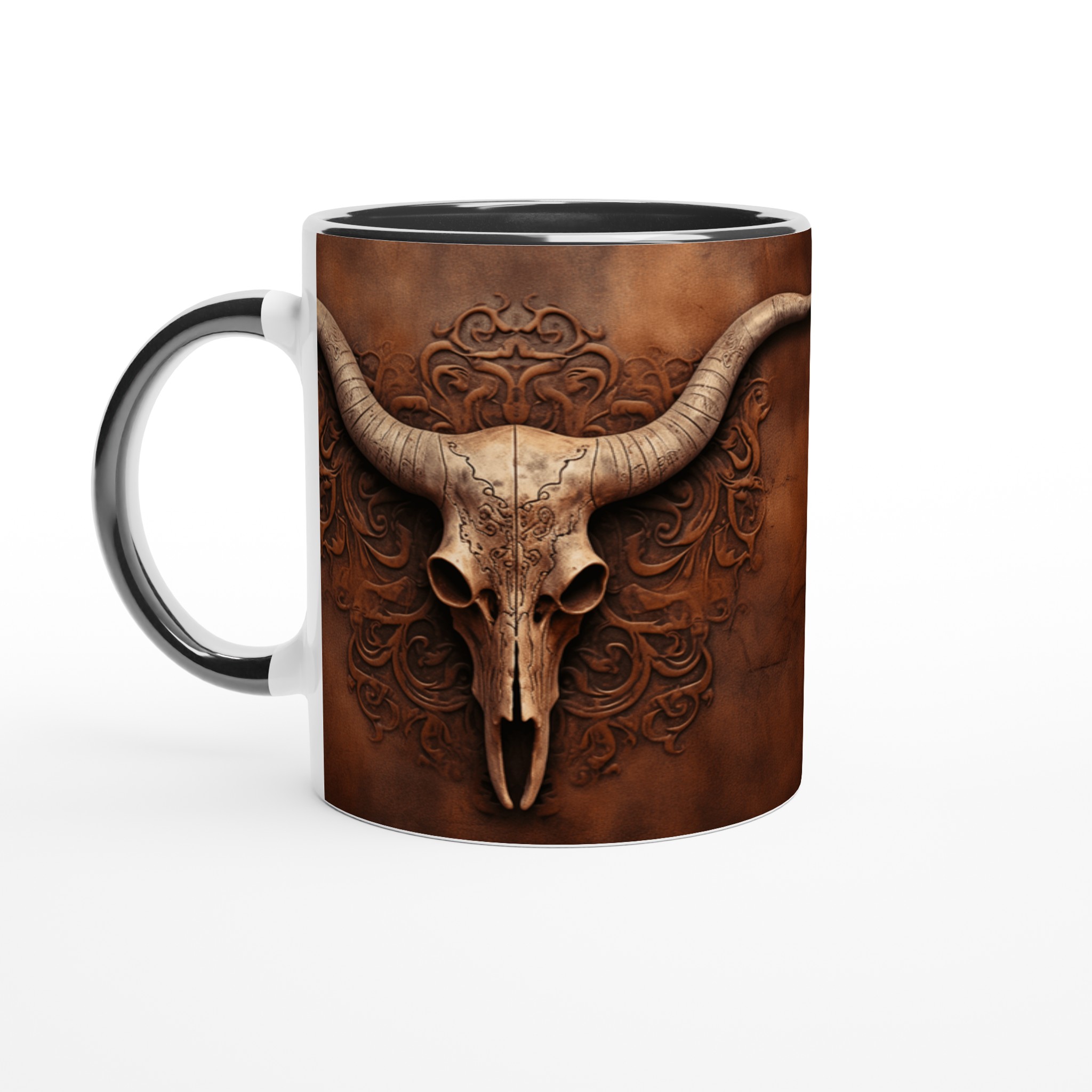 Western Skalle Keramikmugg – Rustik Charm i Valfri Färg, 11oz 7 906b559e-ed89-4574-a985-80314529bc2b