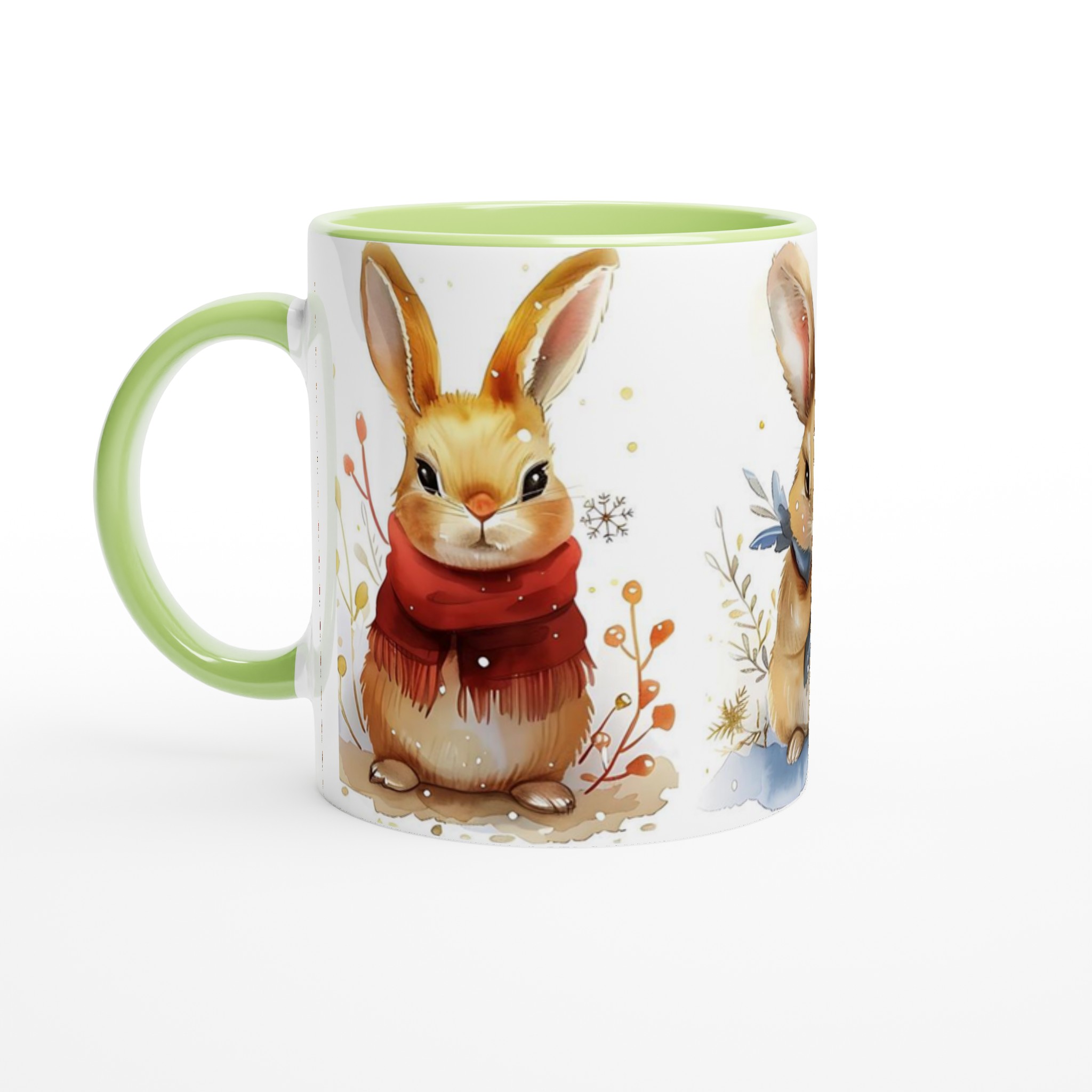 Mysiga Vinterkaniner 11oz Keramisk Mugg – Välj bland 7 Livfulla Färger för Din Favoritdesign! 3 90790fec-2dcf-4551-85bc-2f65fc368d6d