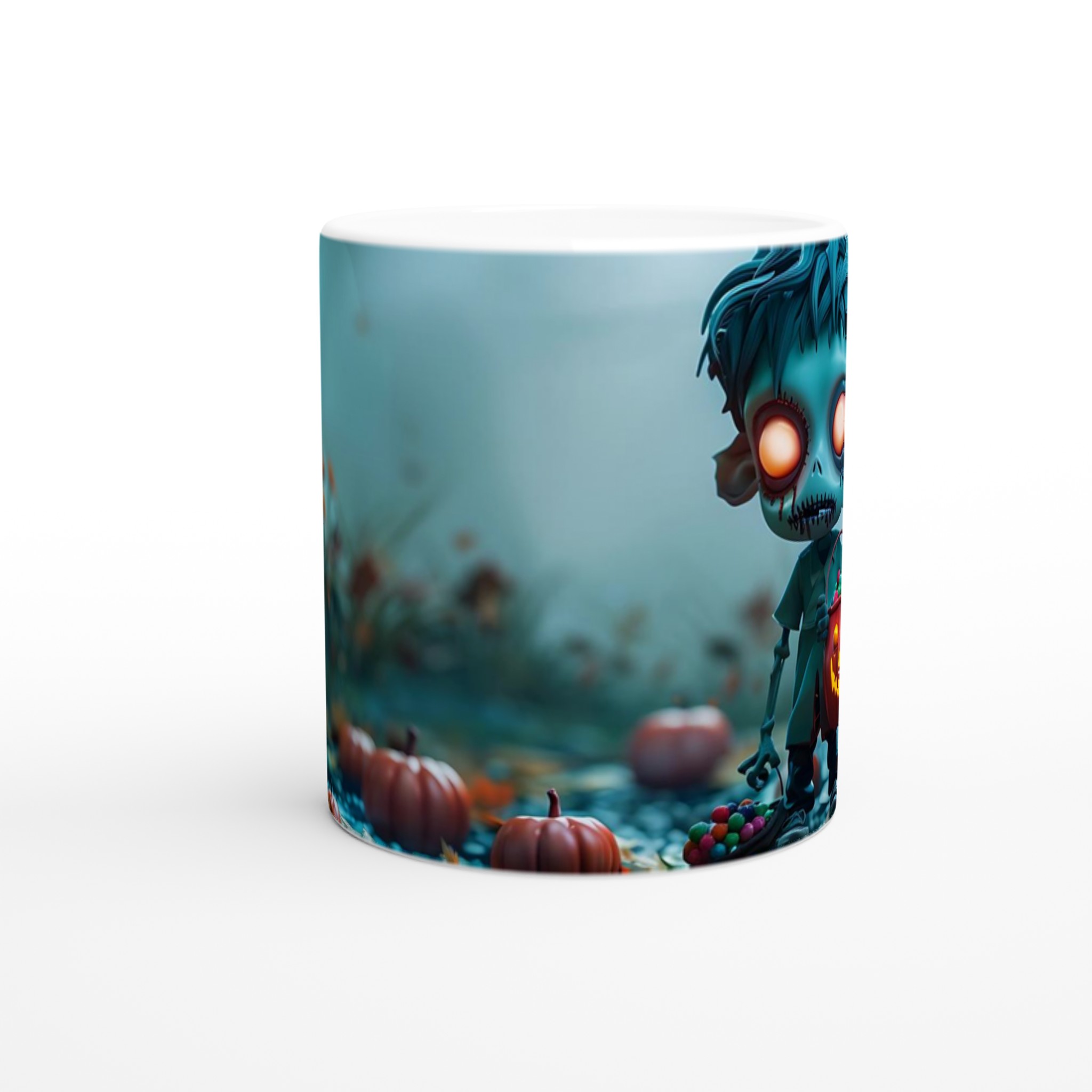 Söt Zombie Halloween Mugg - 11oz Keramikmugg för Skrämmande Goda Stunder 8 9081859f-43ef-45b3-81ba-278d975b9171