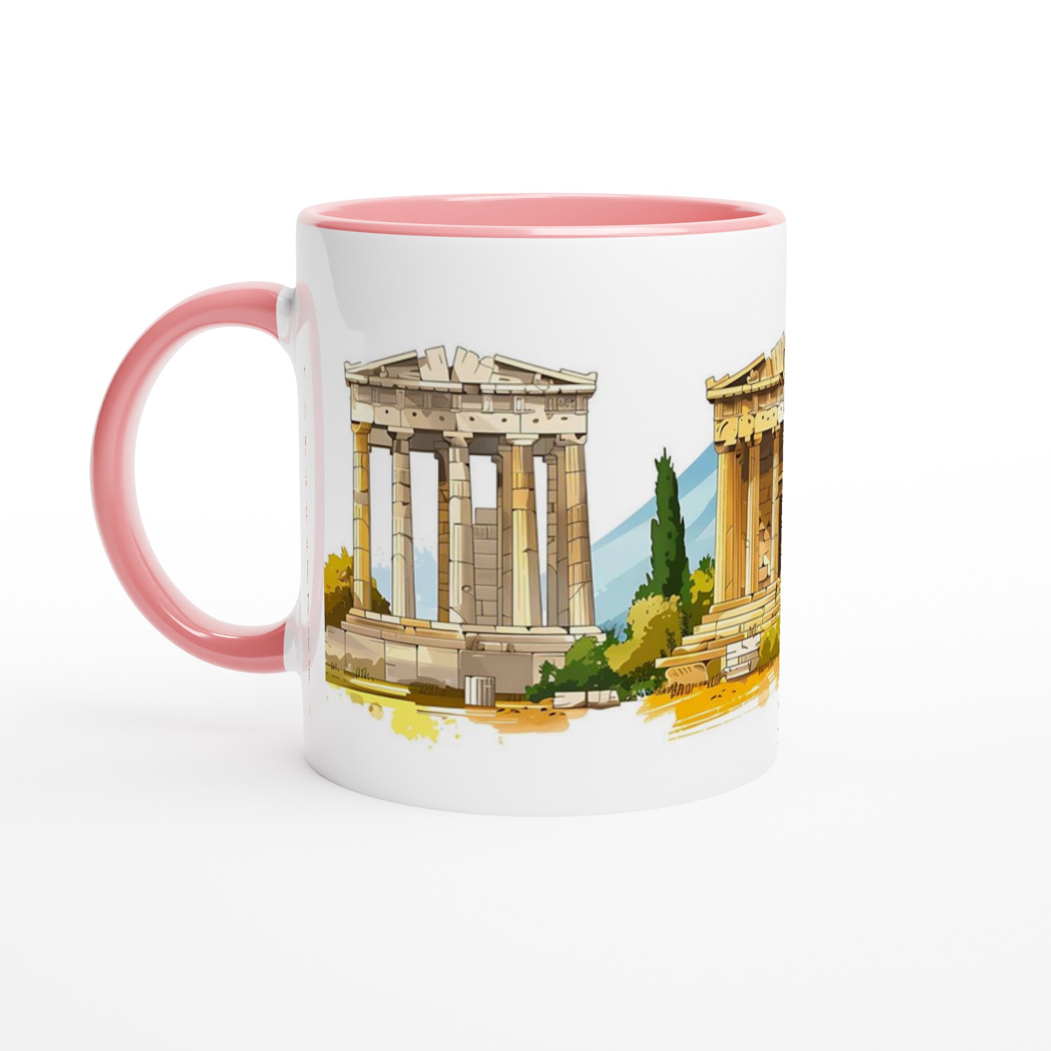 Antik Grekland Tempel Mugg - Klassisk Konst för Din Kaffestund i Valfri Färg 6 90bb5b01-b354-4b07-b293-e7fddbe889f6