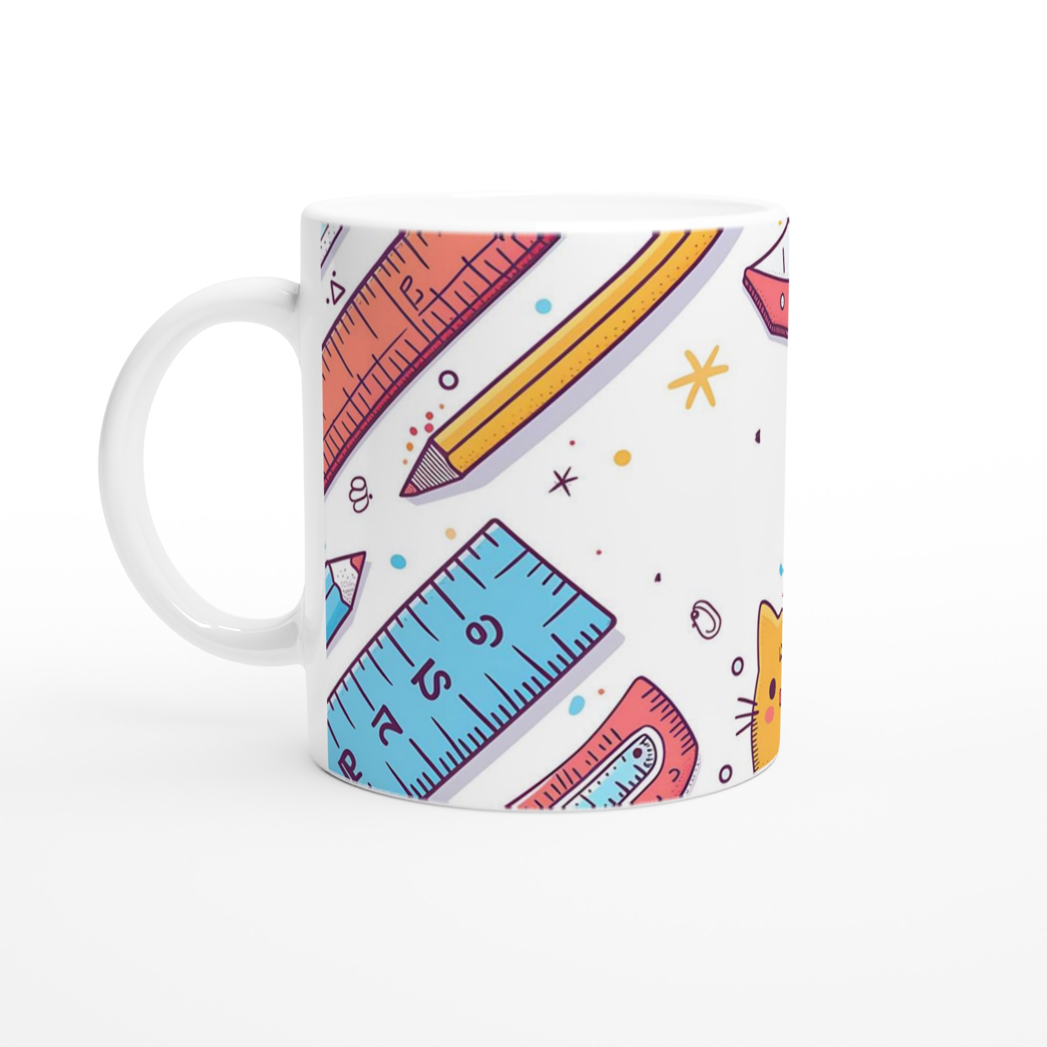 Kawaii Skolprylar Mugg – Söt & Färgglad Keramikmugg för Skolstart 1 90f5162c-e605-4f13-b222-03007a534055
