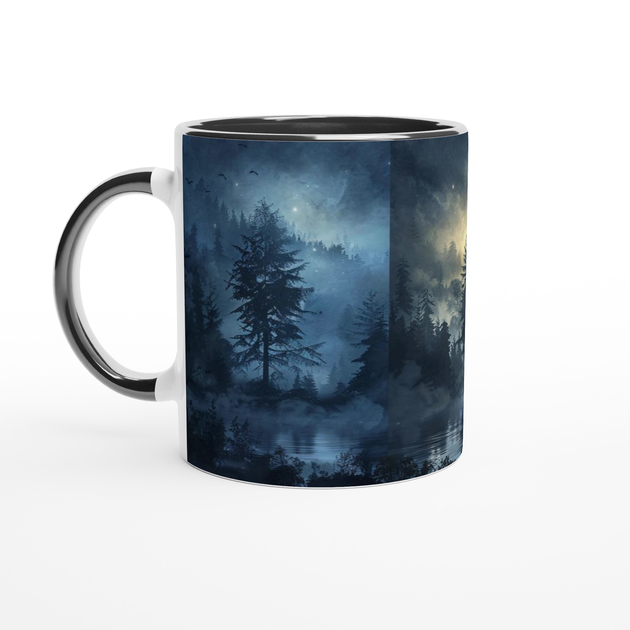 Mystisk Skogssjö Keramikmugg - 11oz, Välj bland 7 Förtrollande Färger 7 91380f97-90a3-47c7-8b87-292b20a21f4a
