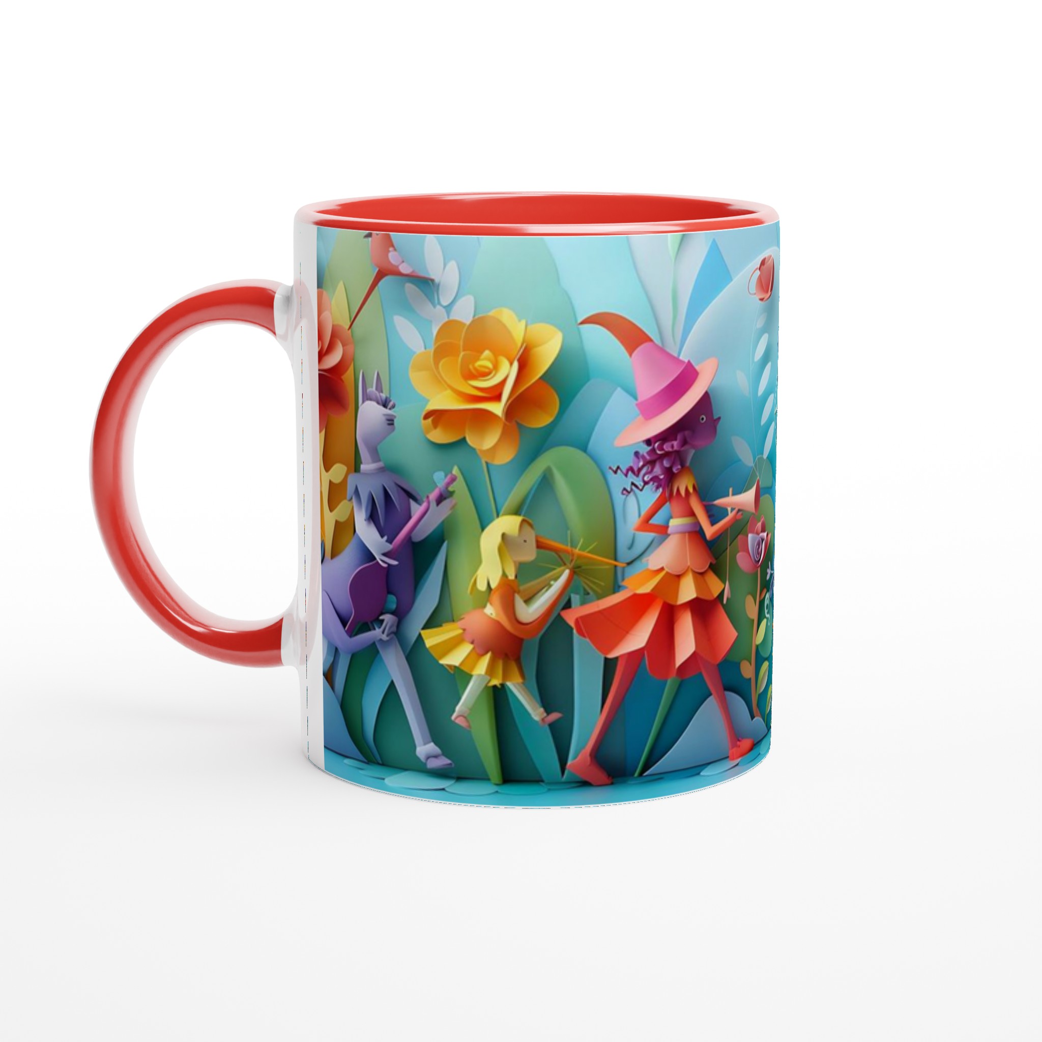 Magical Papercraft Fantasy Mugg – Kaffekopp med lekfull design, finns i åtta livfulla färger! 2 913e0c39-4bad-42af-ad59-23ec34924da9