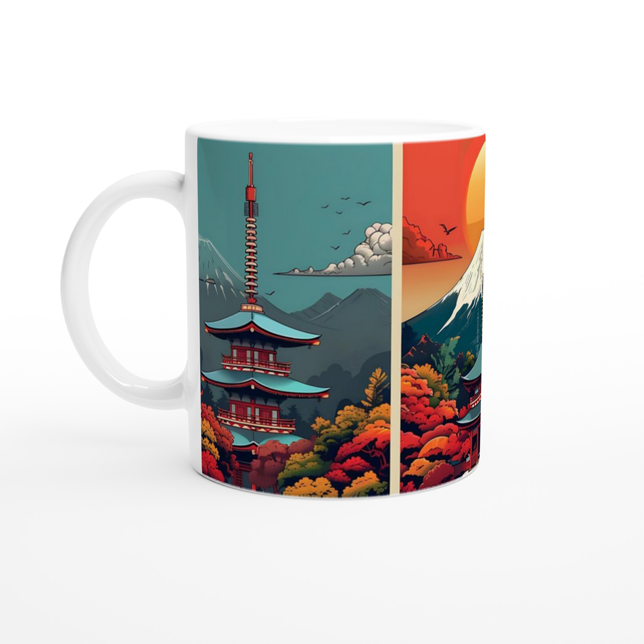 Japansk Tempelkonst Kaffemugg – Färgstark Keramik med Fjärran Östern Inspiration, Välj din Färg! 1 9142ec4c-7a86-486d-ac2b-8f2c8ce71bdc