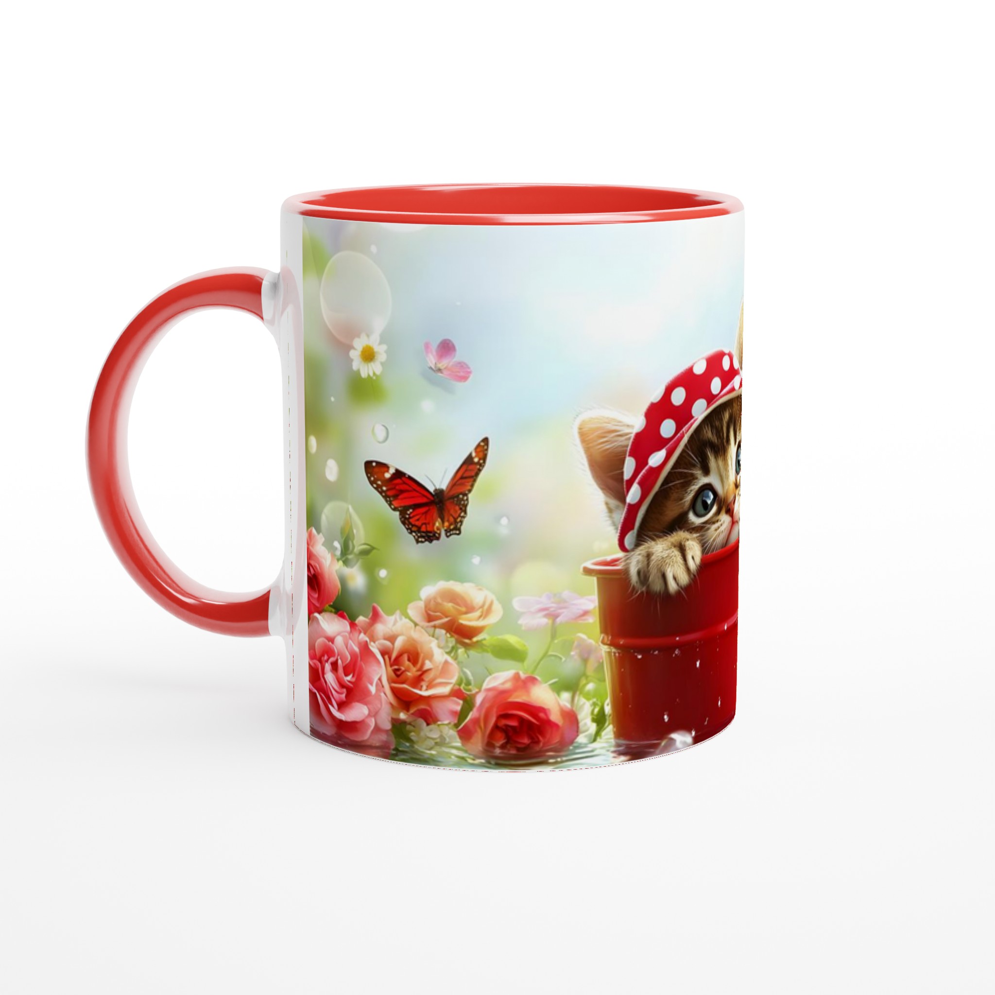 Söt Kattunge i Hink – 11oz Keramikmugg i ditt val av 7 färger 2 9159c1e7-a265-47d9-b6c5-bfba8b1d8182