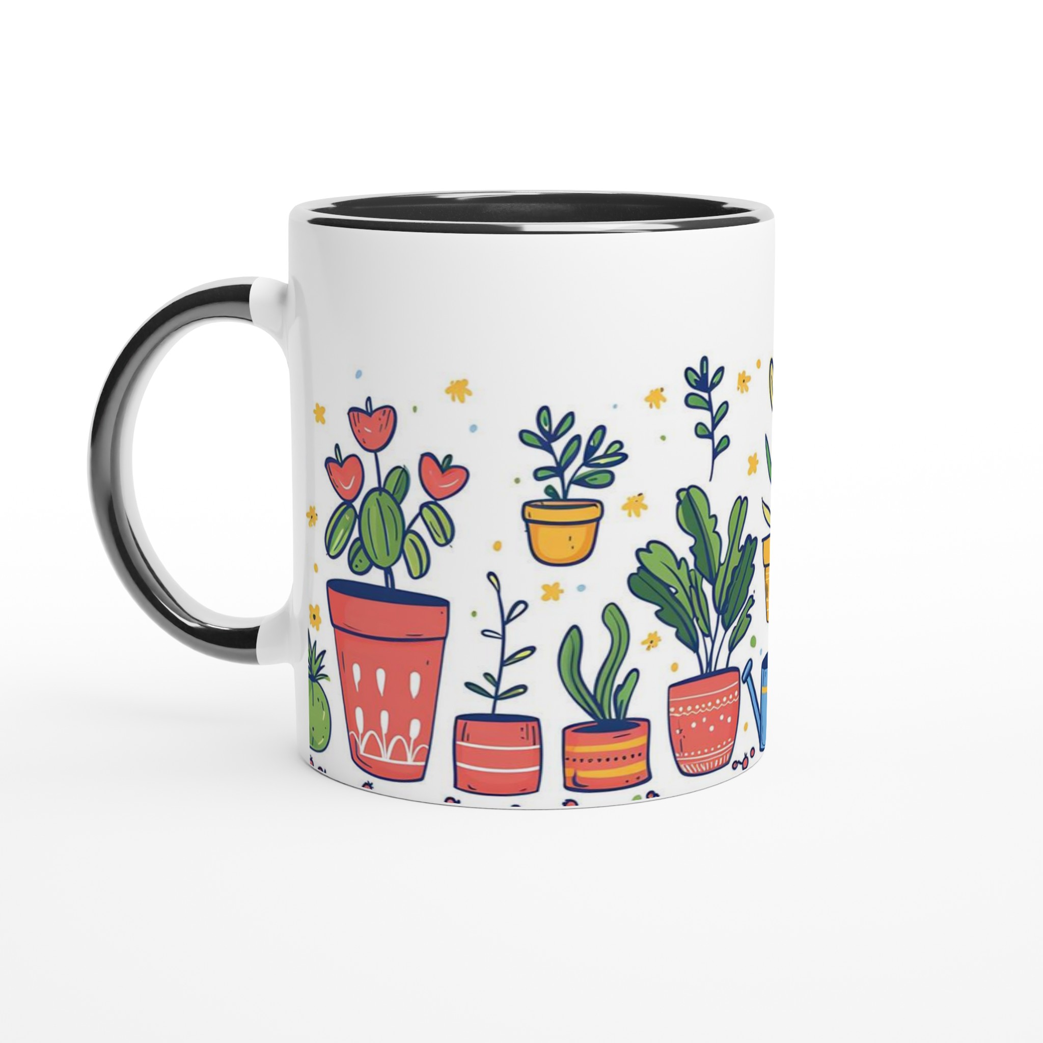 Mug med Livfulla Blomster & Trädgårdstryck – 11 oz Keramikmugg i Valfri Färg 7 91cbcfdb-16b7-41da-aeea-2b3f32cf16e4