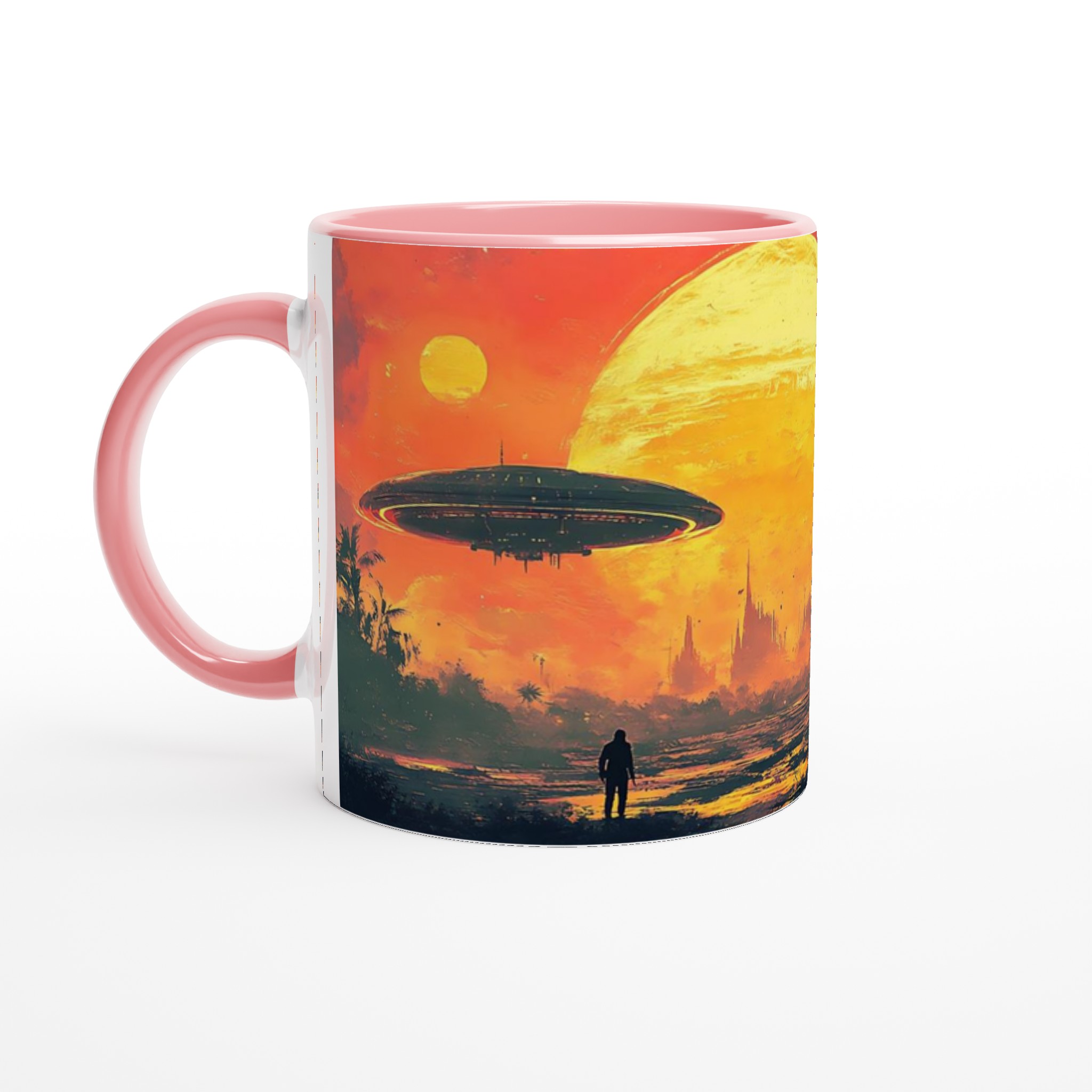 Kosmisk Gryning 11oz Keramikmugg – Sci-Fi Vyer & Livfulla Färger 6 9242499c-0100-4ede-8a4a-137e4069bfa3