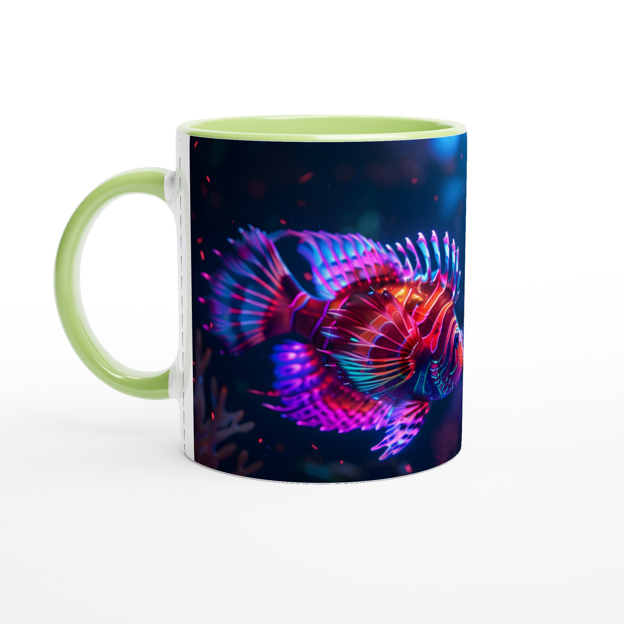Neon Lionfish Keramikmugg – Levande Havsmotiv i 7 Färger, 11oz 3 925833d7-328c-4722-a096-9d2dd481975e